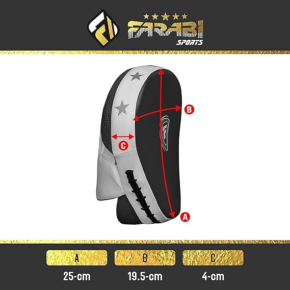 Farabi Sports Focus Mitts Boxing Training MMA Punching Kickboxing Focus Pads Synthetic Leather Strike Pad, MMA Muay Thai Focus Pads, Best Punching Mitts Farabi Sports