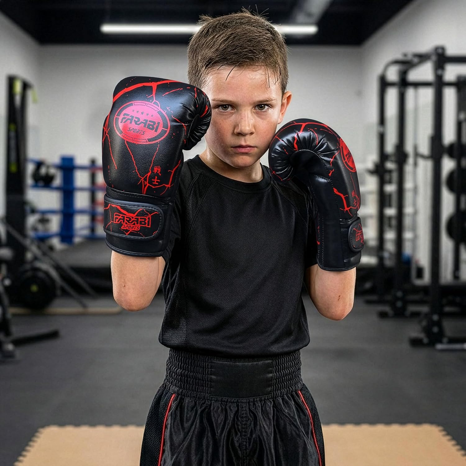 Farabi Sports Kids Boxing Gloves Junior Punching Gloves 6, 8-oz Unisex Youth Kickboxing Training Gloves for MMA Muay Thai Focus Pads & Punching Bags Farabi Sports
