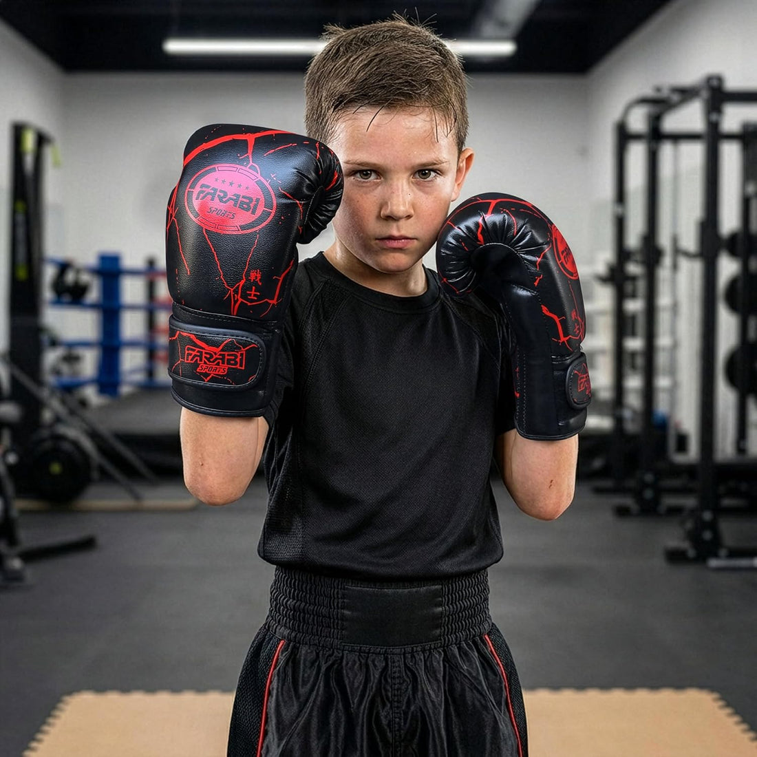 Farabi Sports Kids Boxing Gloves Junior Punching Gloves 6, 8-oz Unisex Youth Kickboxing Training Gloves for MMA Muay Thai Focus Pads & Punching Bags Farabi Sports