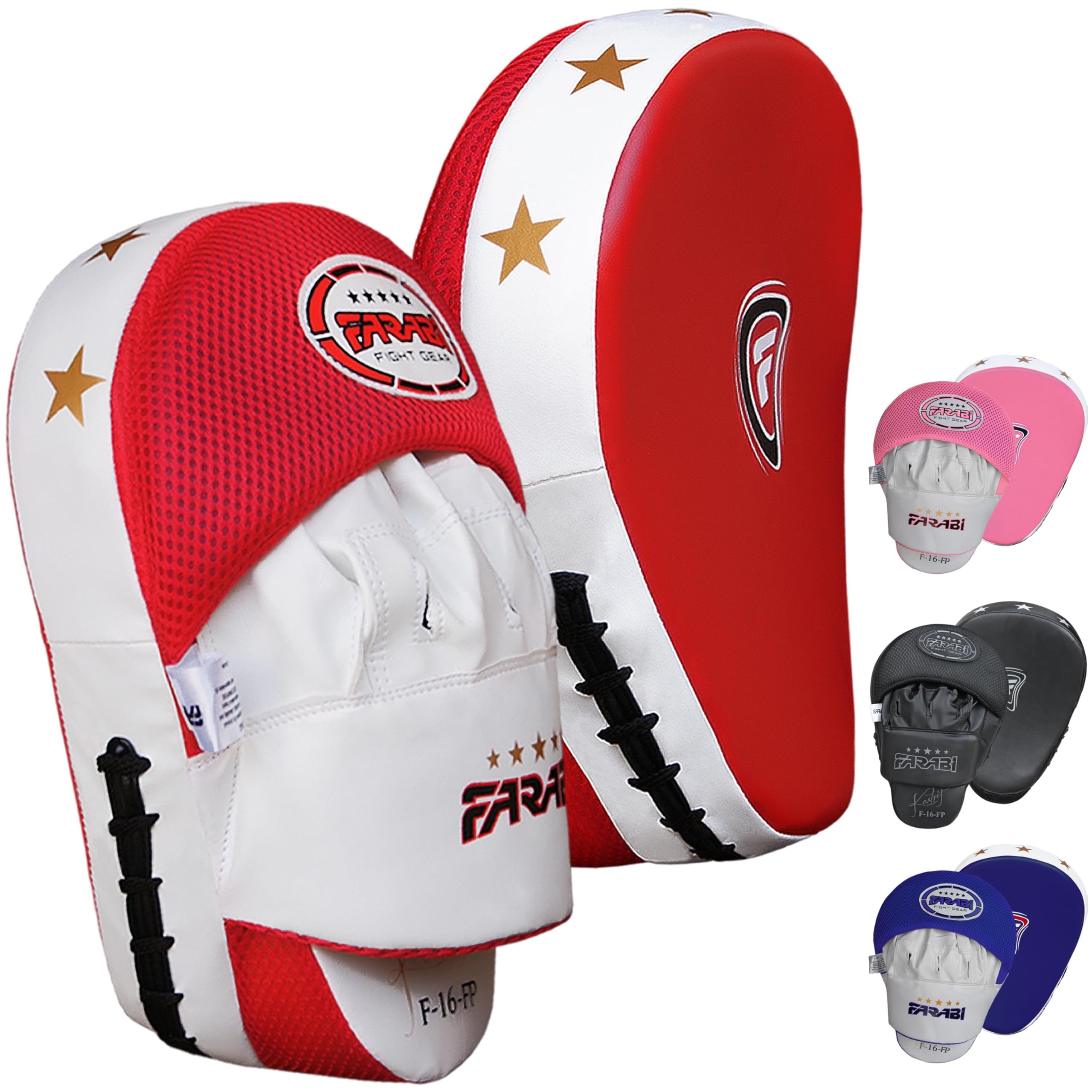 Farabi Sports Boxing Pads Durable Curved Focus Pads MMA, Muay Thai & Kickboxing Training Farabi Sports