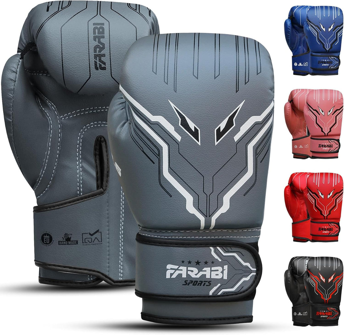 Farabi Sports Kids Boxing Gloves Boys and Girls kickboxing Gloves 6-oz Youth, Junior Boxing Gloves for MMA, Muay Thai, Boxing Pad, Punching Bag and Training for Age 5-10 Years Farabi Sports