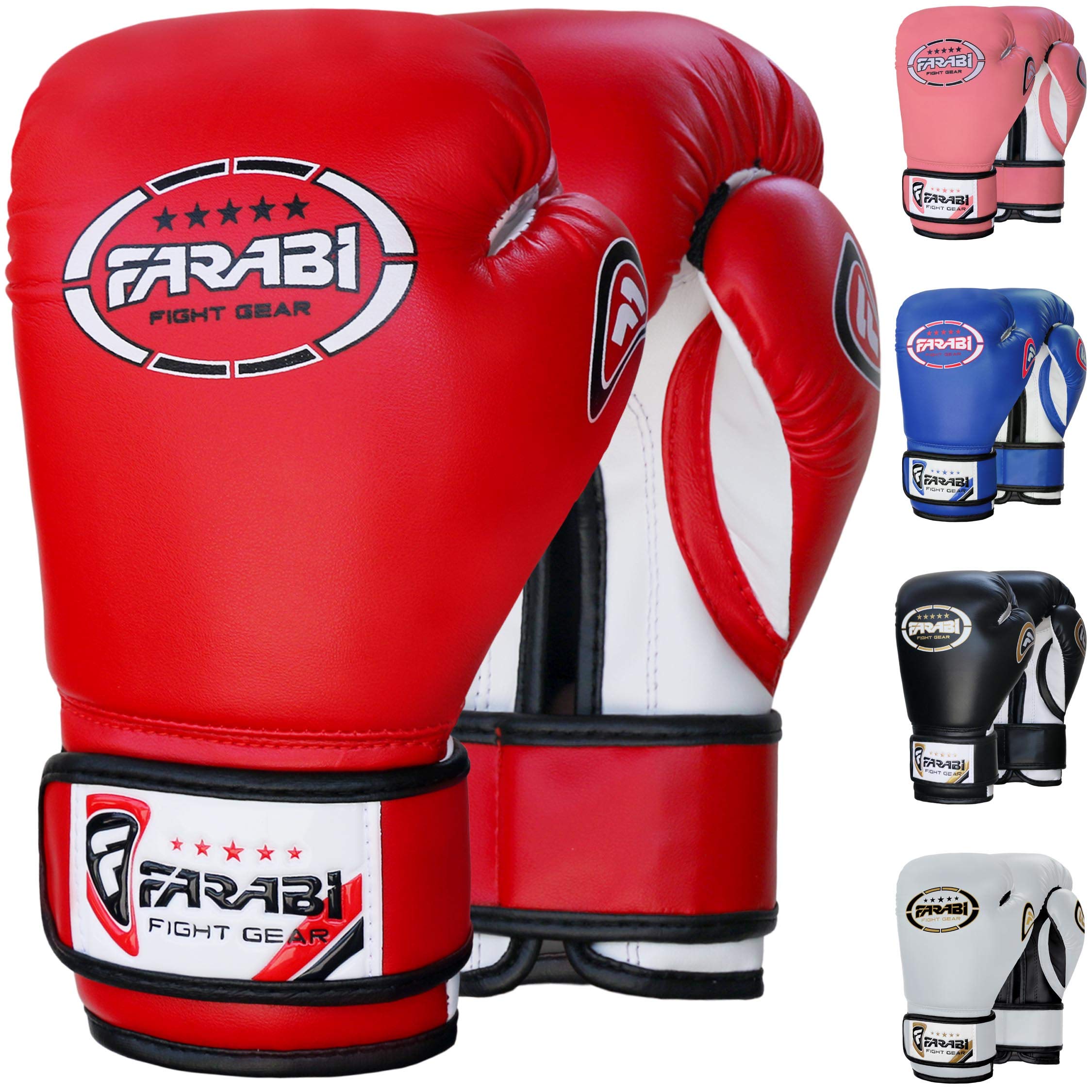 Farabi Sports Kids Boxing Gloves – 6-oz & 8-oz Youth Training Gloves for Sparring & Bag Work Farabi Sports