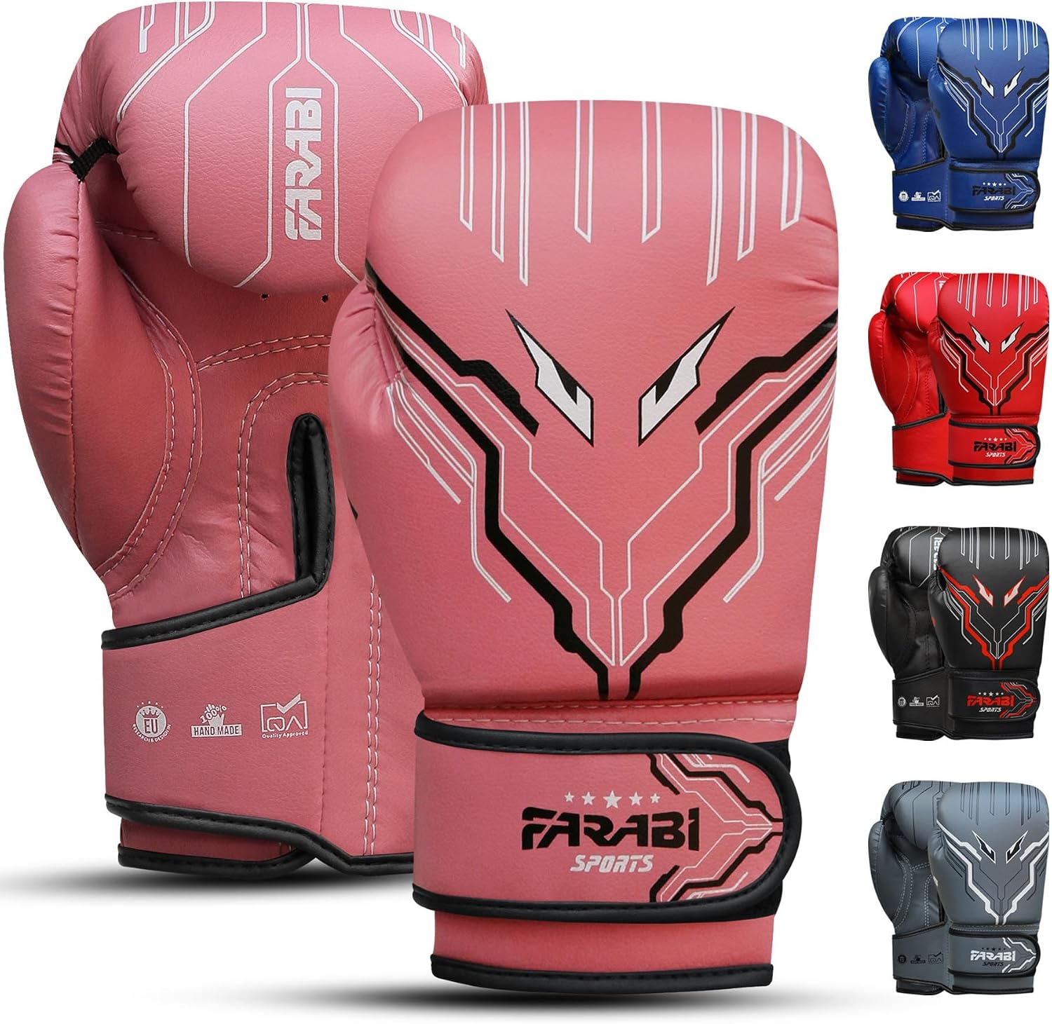 Farabi Sports Kids Boxing Gloves Boys and Girls kickboxing Gloves 6-oz Youth, Junior Boxing Gloves for MMA, Muay Thai, Boxing Pad, Punching Bag and Training for Age 5-10 Years Farabi Sports