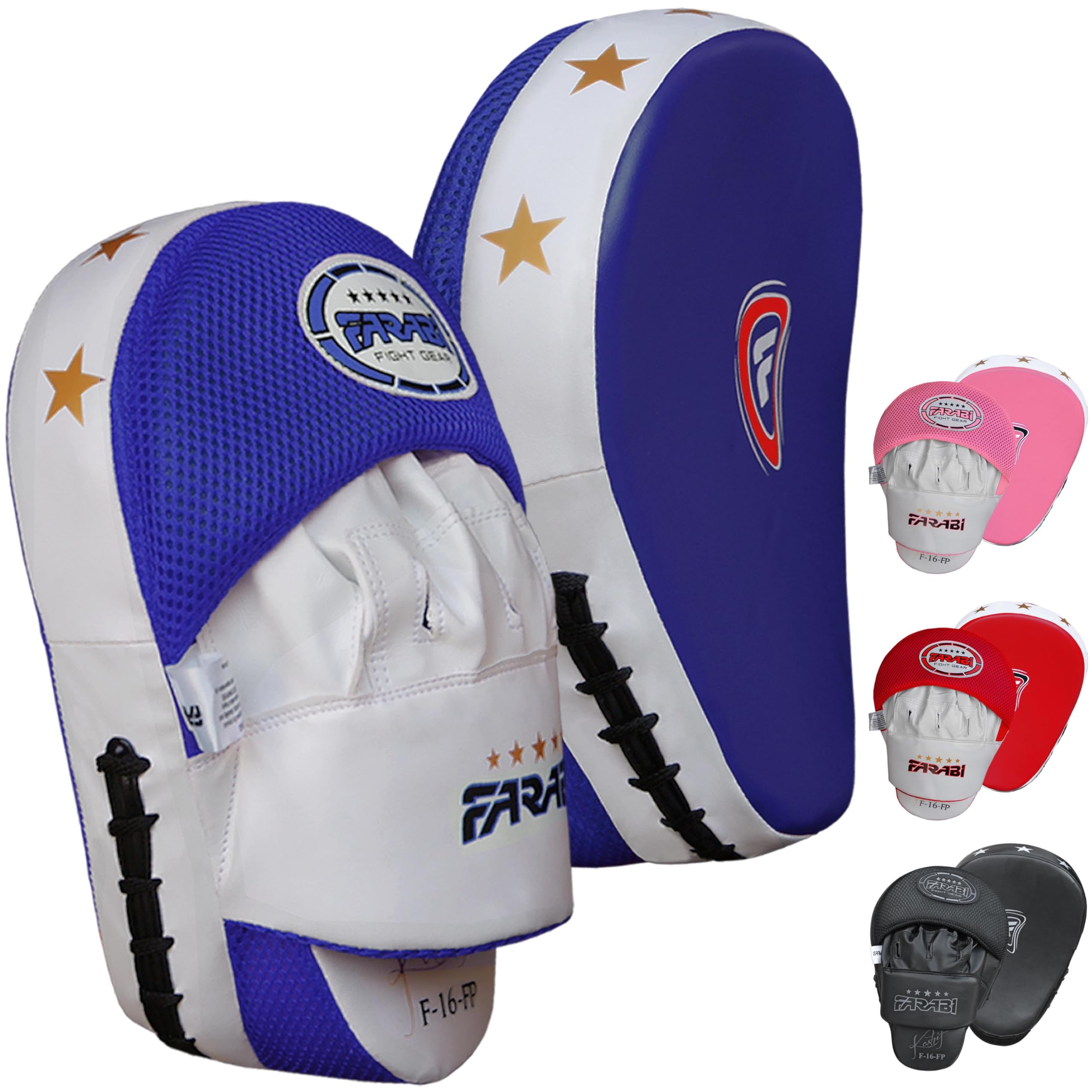 Farabi Sports Boxing Pads Durable Curved Focus Pads MMA, Muay Thai & Kickboxing Training Farabi Sports