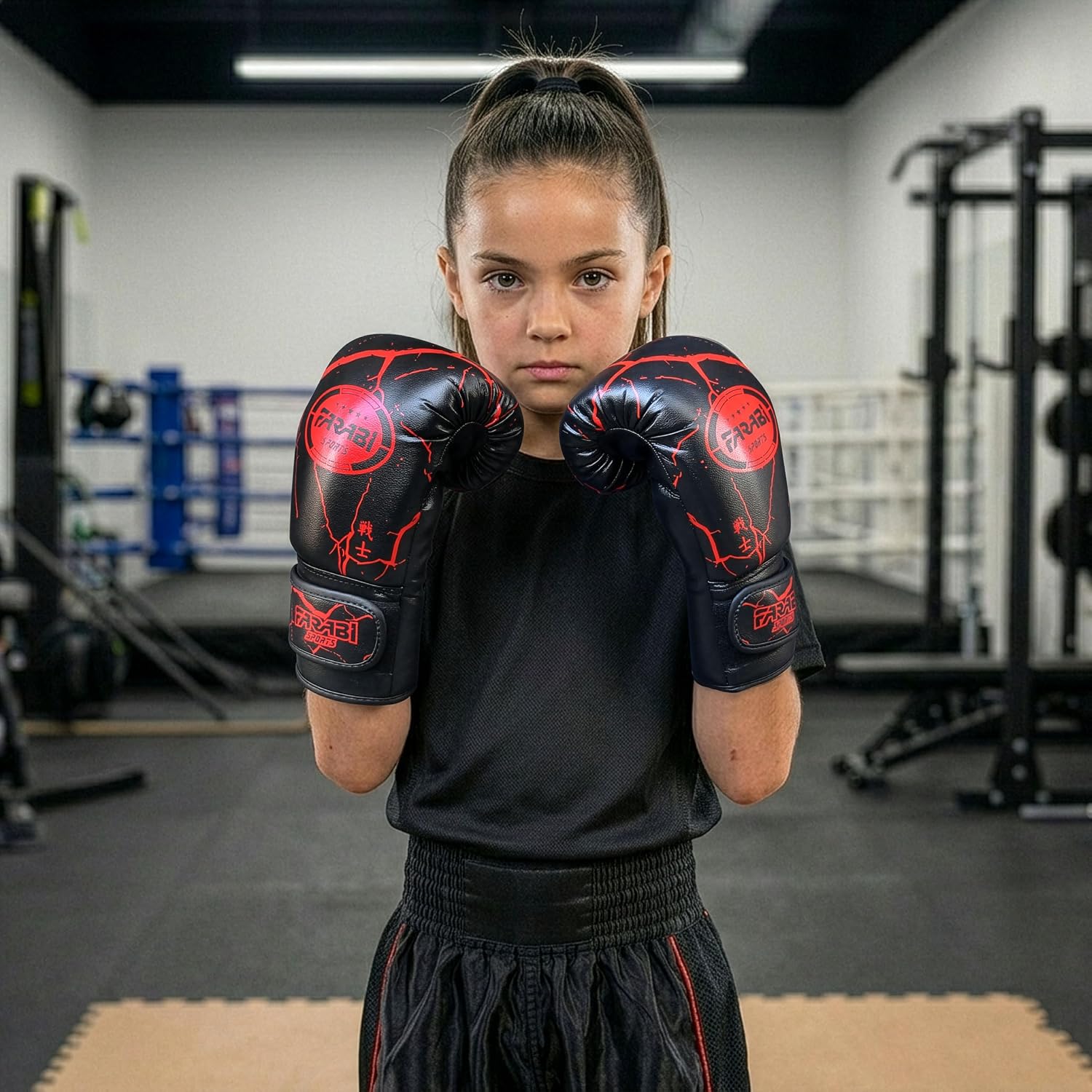 Farabi Sports Kids Boxing Gloves Junior Punching Gloves 6, 8-oz Unisex Youth Kickboxing Training Gloves for MMA Muay Thai Focus Pads & Punching Bags Farabi Sports