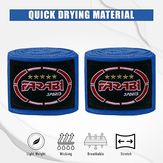 Farabi Kids Boxing Hand Wraps Training MMA Kick Boxing Hand protection Bandage Farabi Sports