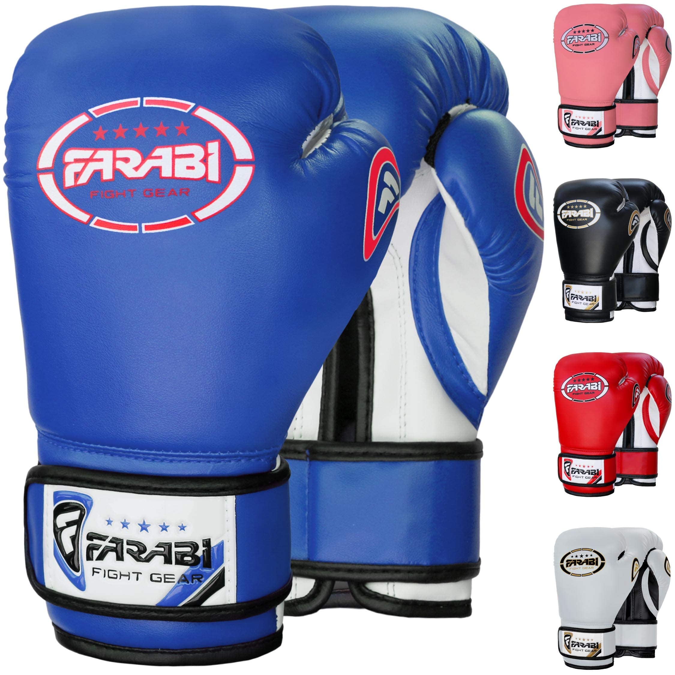 Farabi Sports Kids Boxing Gloves – 6-oz & 8-oz Youth Training Gloves for Sparring & Bag Work Farabi Sports