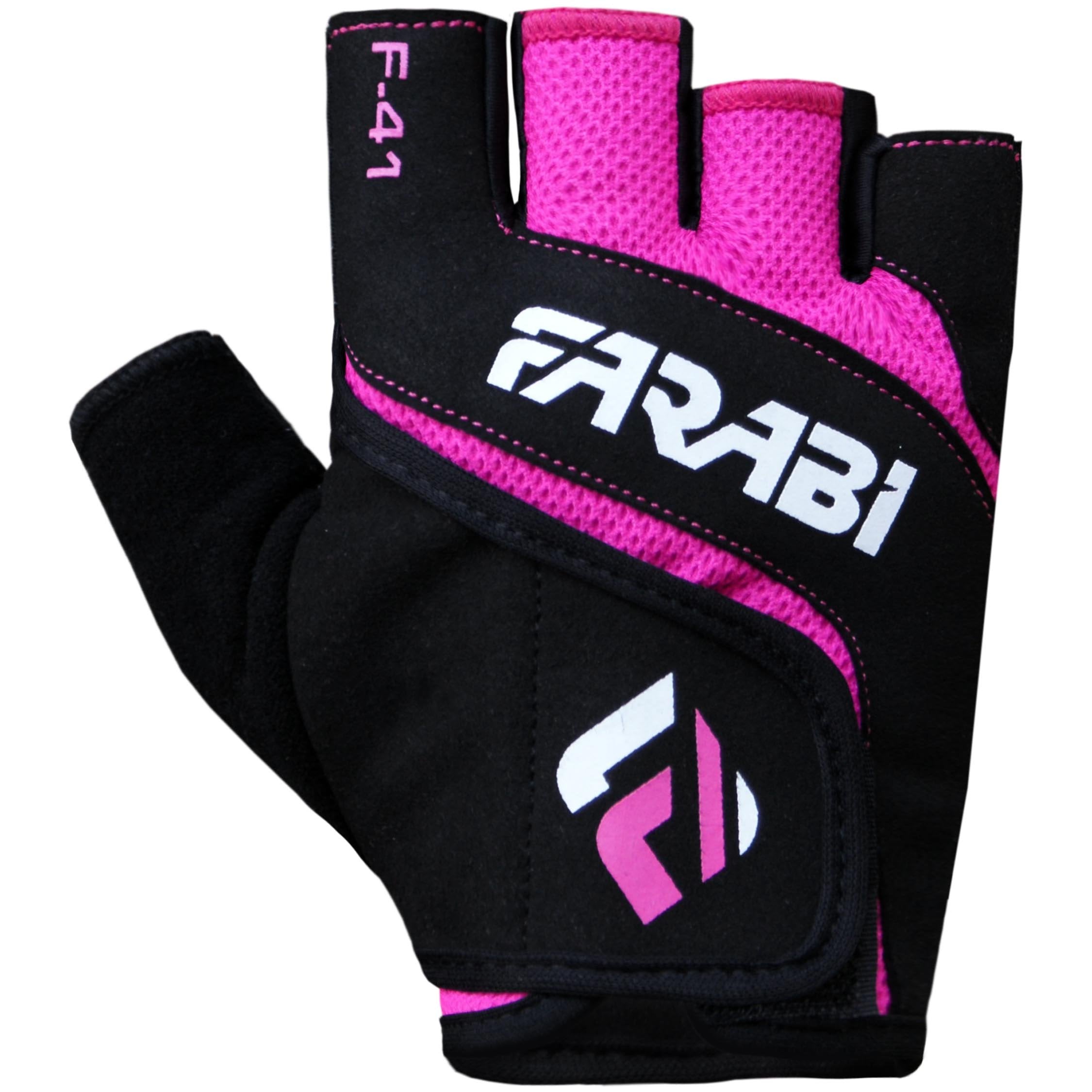 Farabi Women’s Pink Weightlifting Gloves – Padded Workout Gloves with Non-Slip Grip Farabi Sports