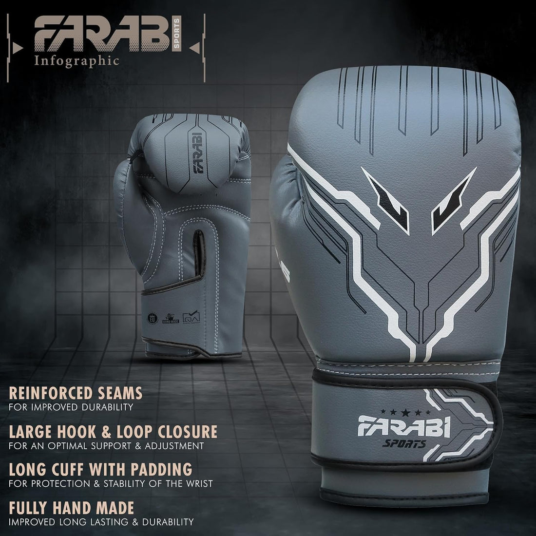 Farabi Sports Kids Boxing Gloves Boys and Girls kickboxing Gloves 6-oz Youth, Junior Boxing Gloves for MMA, Muay Thai, Boxing Pad, Punching Bag and Training for Age 5-10 Years Farabi Sports