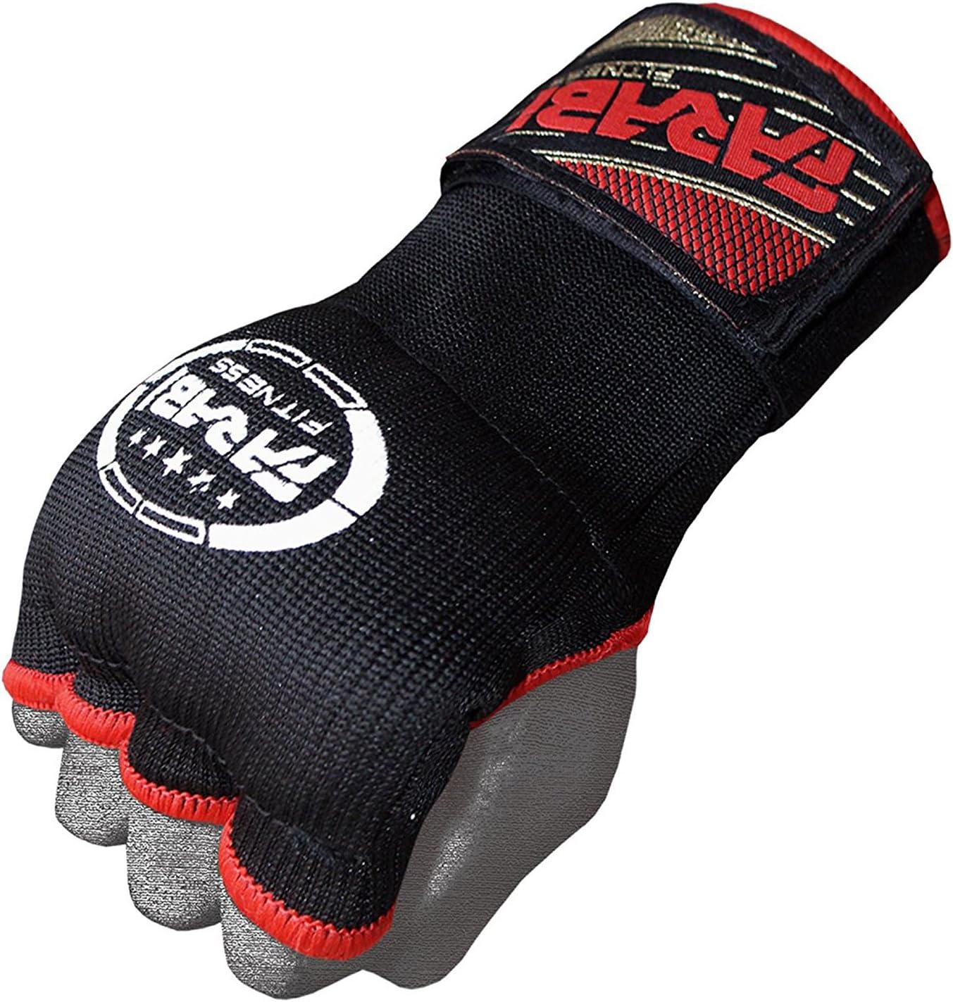 Farabi Boxing Inner Gloves Hand Wraps Gel Easy Wraps Protector Gloves Adult Pair (Black-2, S/M) Farabi Sports