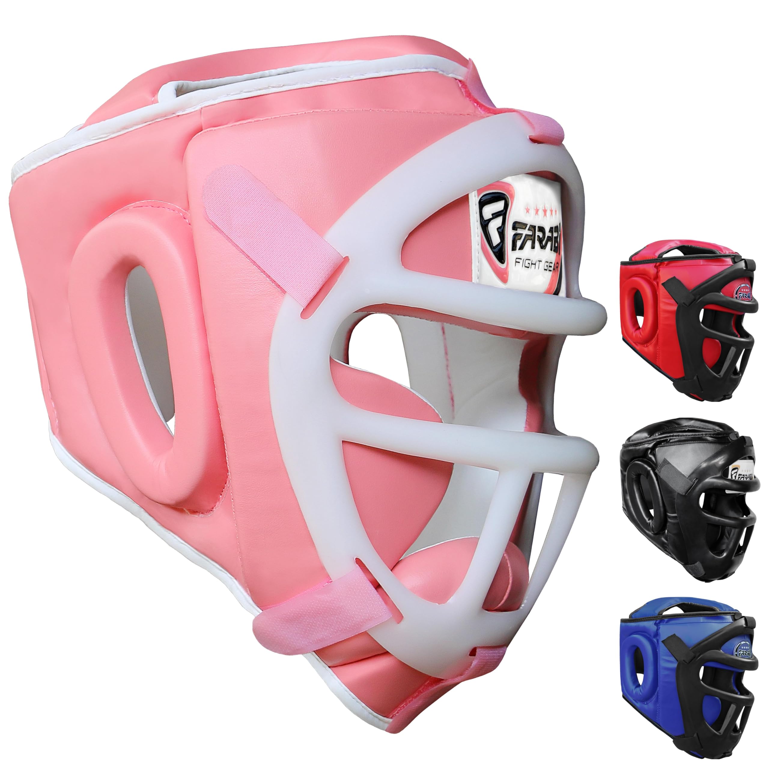 Farabi Sports 2-in-1 Boxing Headguard – Removable Face Grill Protective Gear for Training & Sparring Farabi Sports