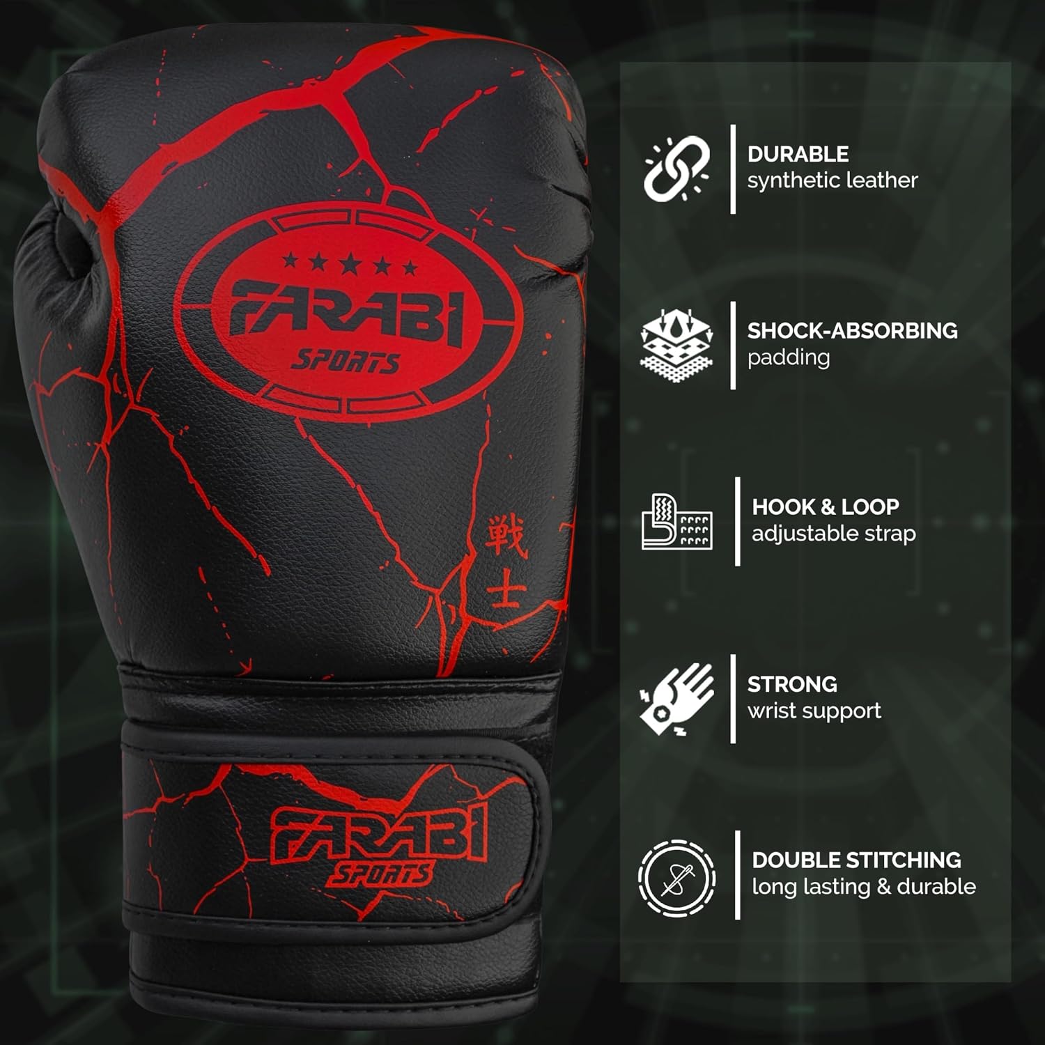 Farabi Sports Kids Boxing Gloves Junior Punching Gloves 6, 8-oz Unisex Youth Kickboxing Training Gloves for MMA Muay Thai Focus Pads & Punching Bags Farabi Sports