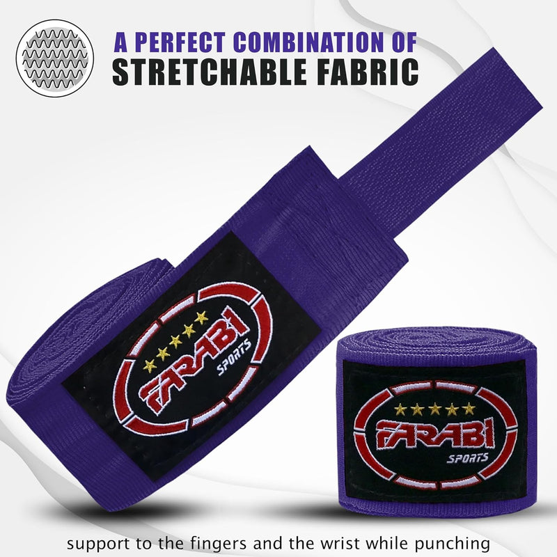 Farabi Kids Boxing Hand Wraps Training MMA Kick Boxing Hand protection Bandage Farabi Sports