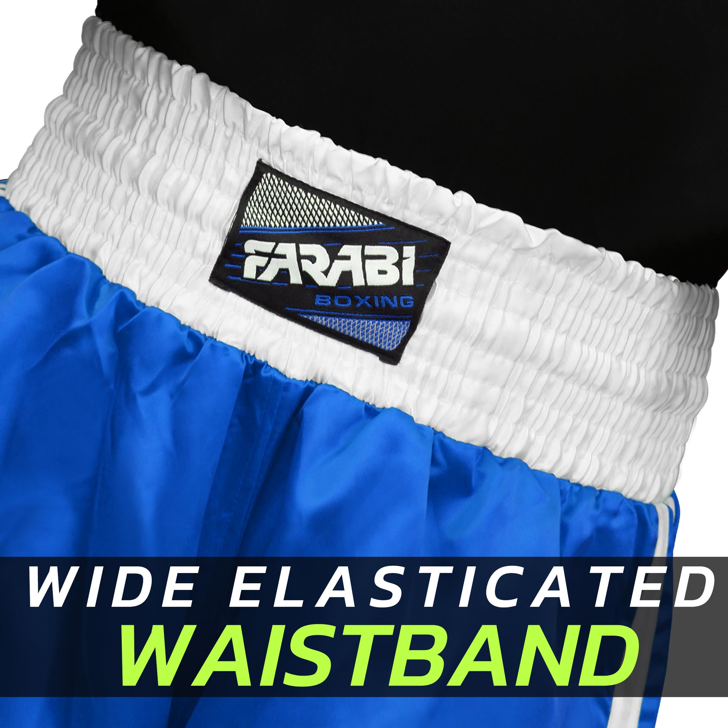 Farabi Sports Muay Thai Shorts MMA Boxing shorts Mixed Martial Arts Shorts Adults Elasticated Drawstring Waistband Shorts, Kickboxing, Training, Fighting and Workout Shorts Farabi Sports