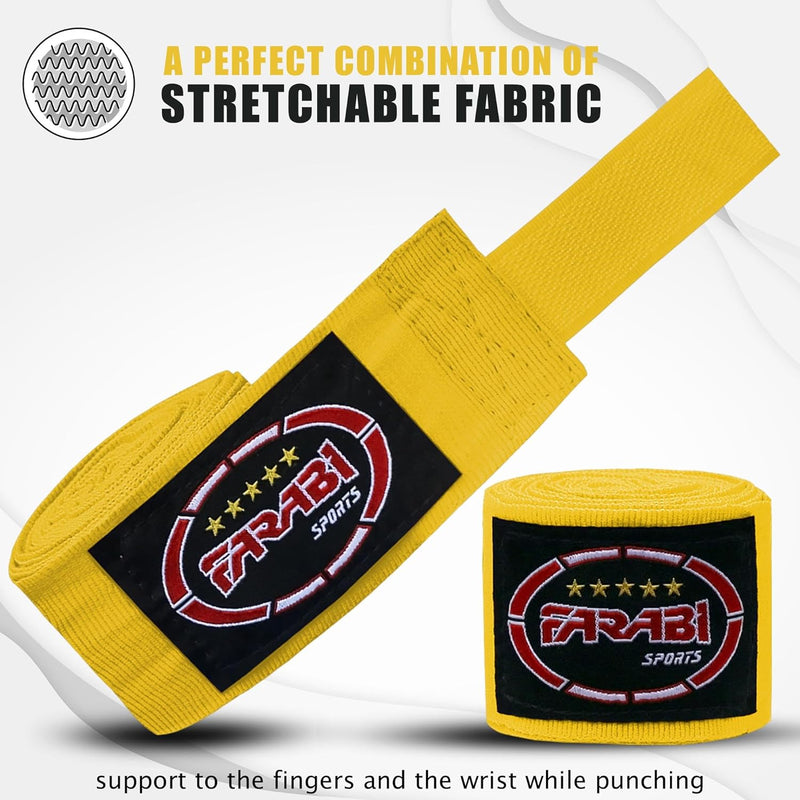 Farabi Kids Boxing Hand Wraps Training MMA Kick Boxing Hand protection Bandage Farabi Sports