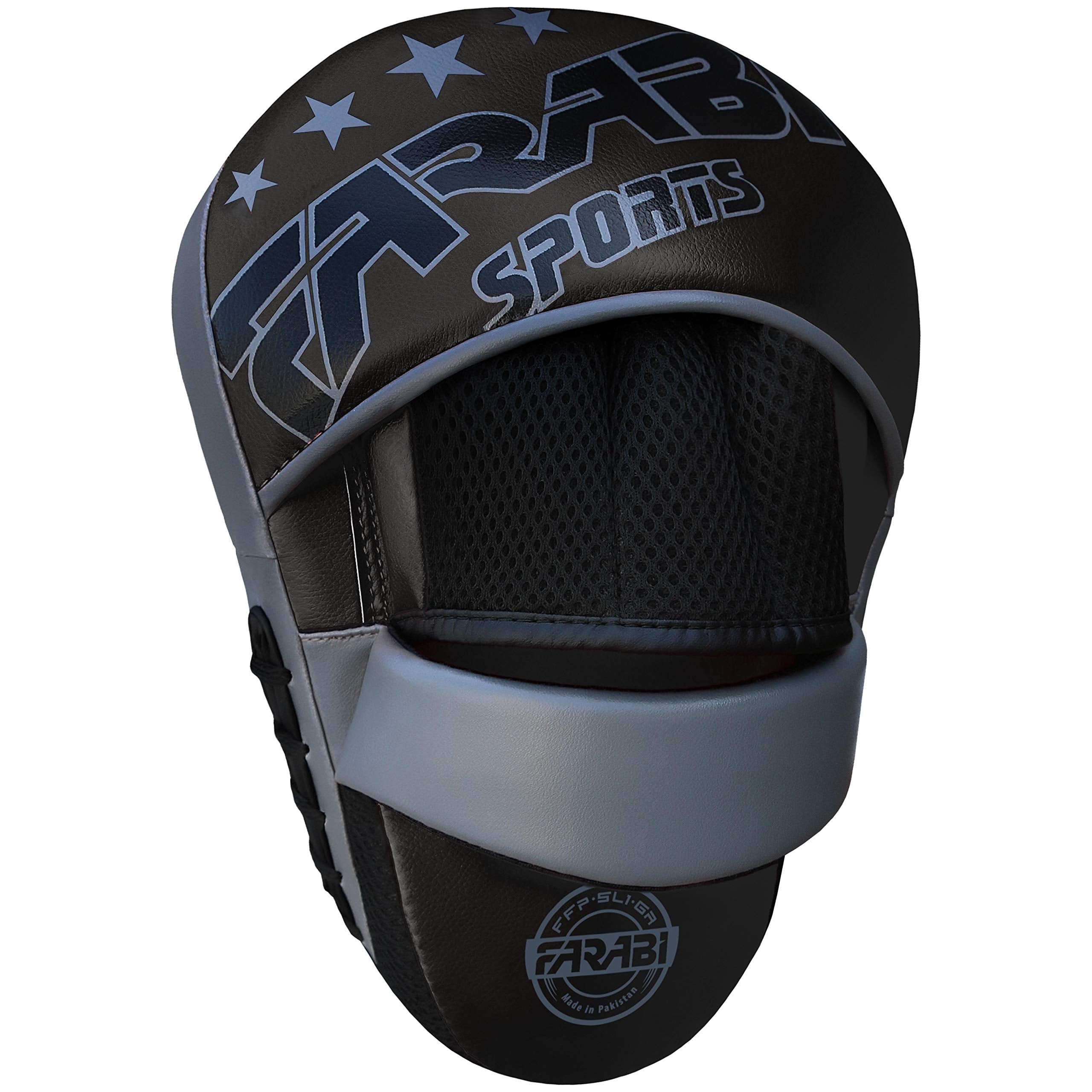 Farabi Sports Curved Boxing Pads Durable Focus Pads MMA, Muay Thai & Kickboxing Training Farabi Sports