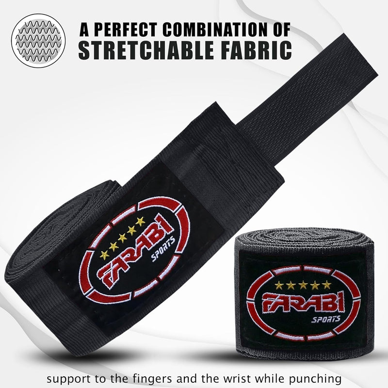 Farabi Kids Boxing Hand Wraps Training MMA Kick Boxing Hand protection Bandage Farabi Sports