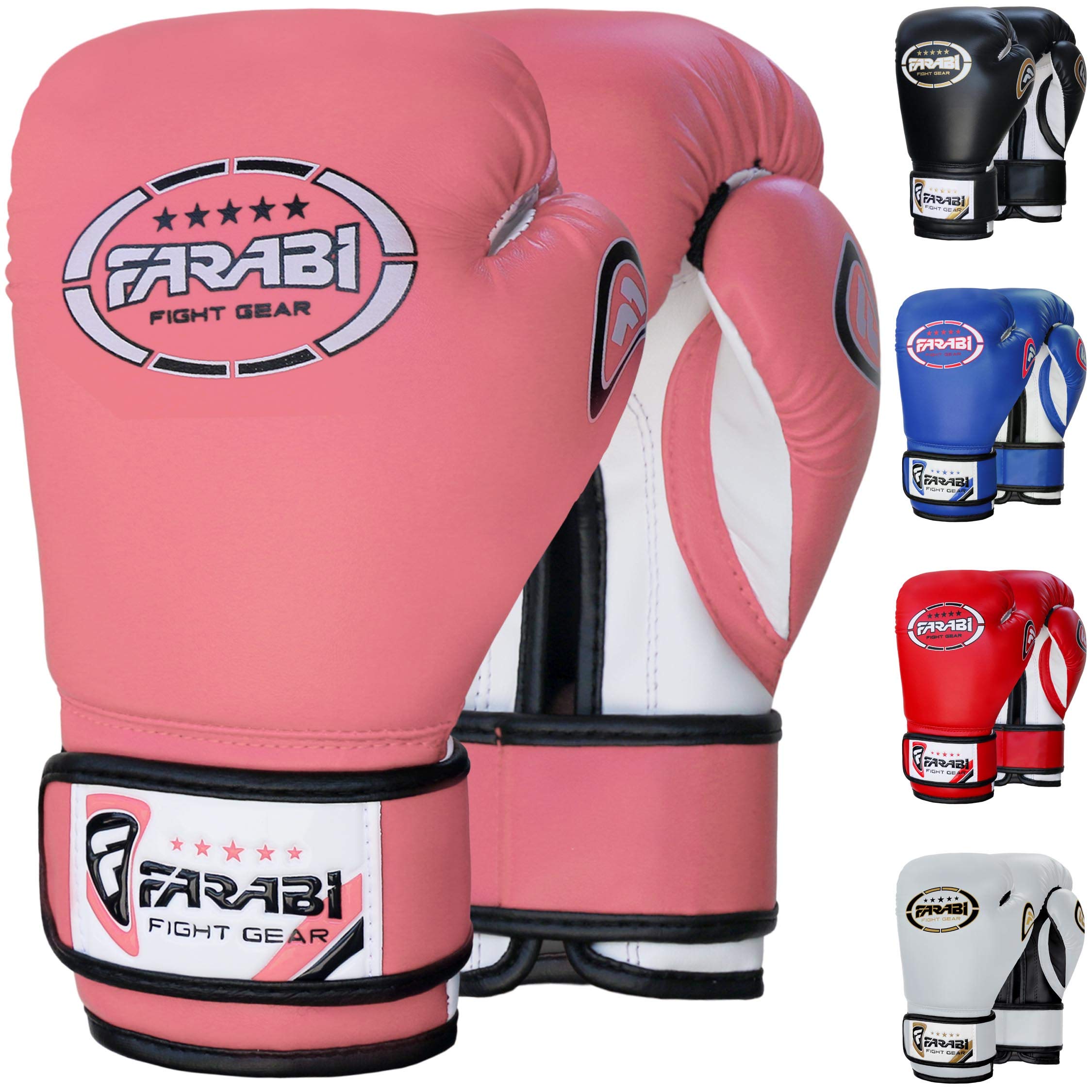 Farabi Sports Kids Boxing Gloves – 6-oz & 8-oz Youth Training Gloves for Sparring & Bag Work Farabi Sports