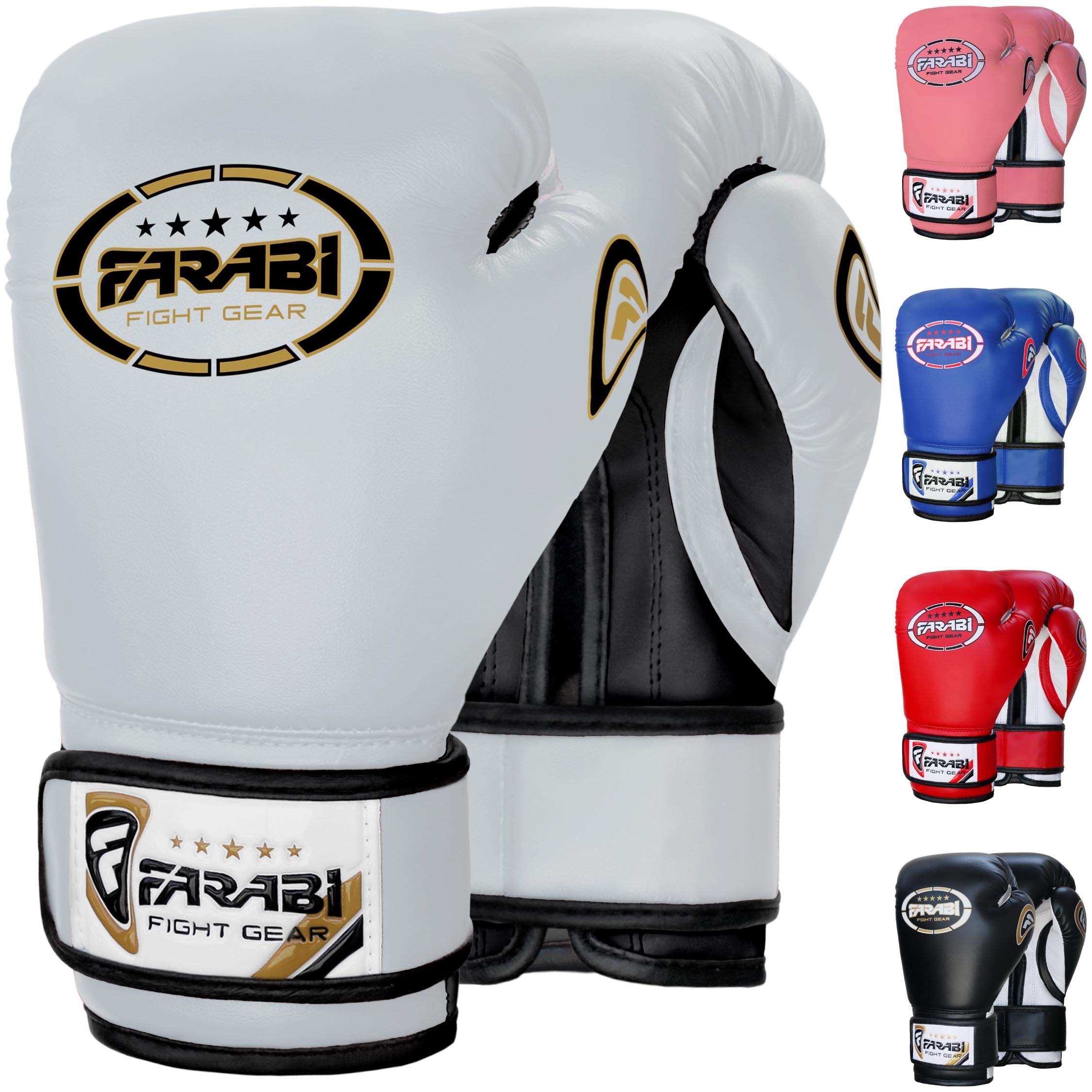 Farabi Sports Kids Boxing Gloves – 6-oz & 8-oz Youth Training Gloves for Sparring & Bag Work Farabi Sports