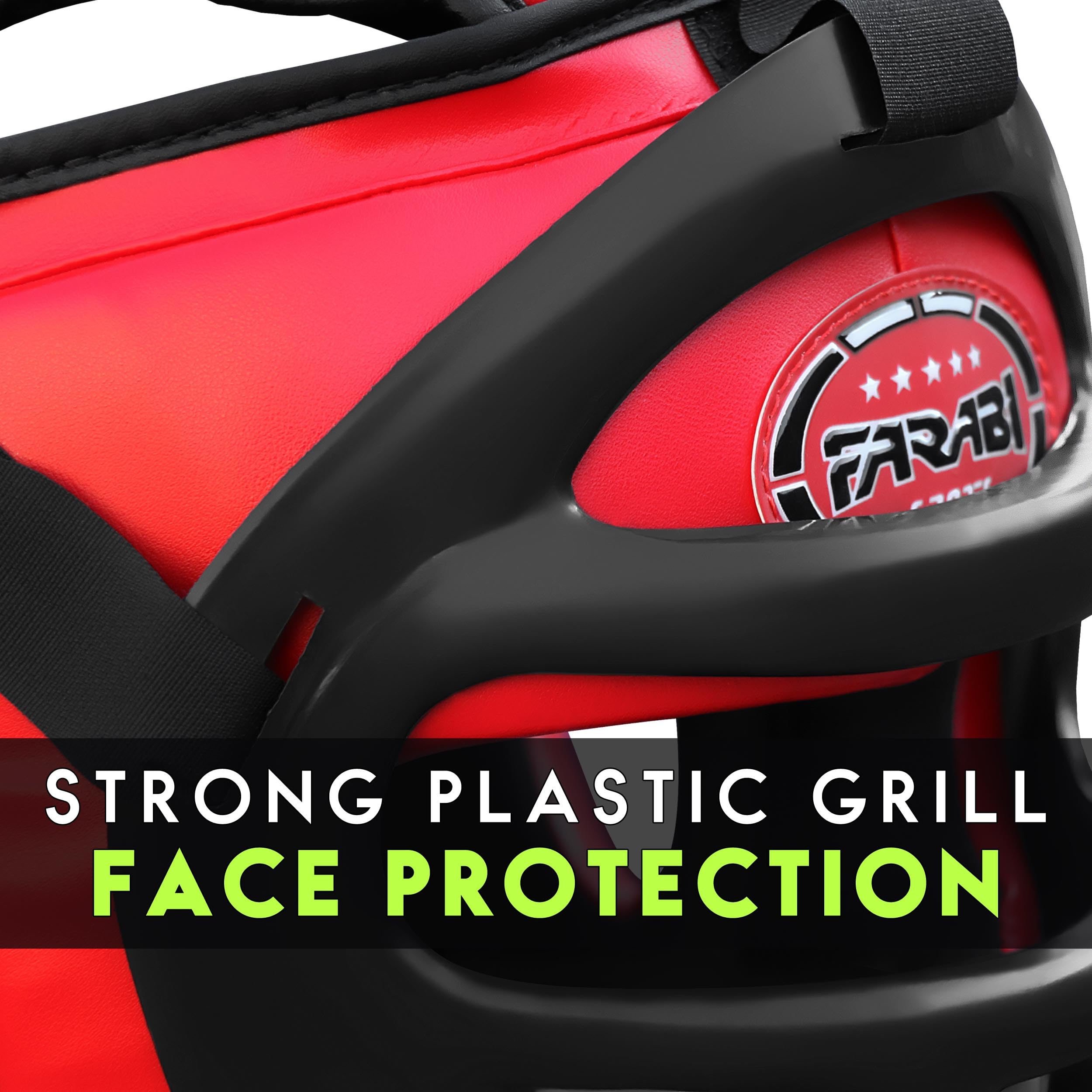 Farabi Sports 2-in-1 Boxing Headguard – Removable Face Grill Protective Gear for Training & Sparring Farabi Sports