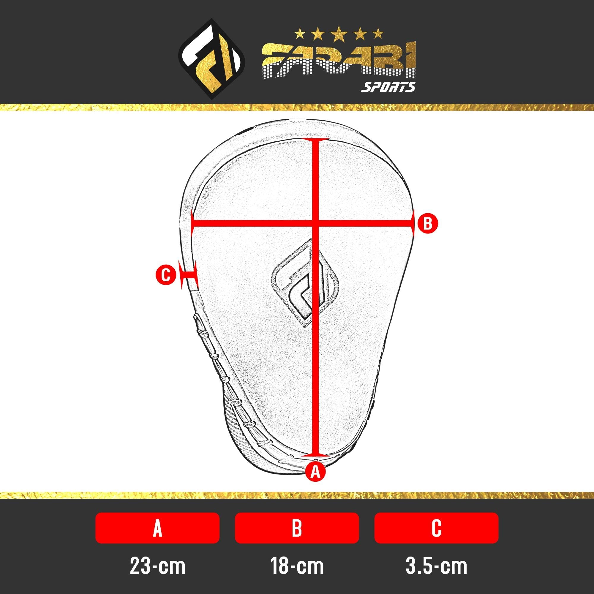 Farabi Sports Curved Boxing Pads Durable Focus Pads MMA, Muay Thai & Kickboxing Training Farabi Sports