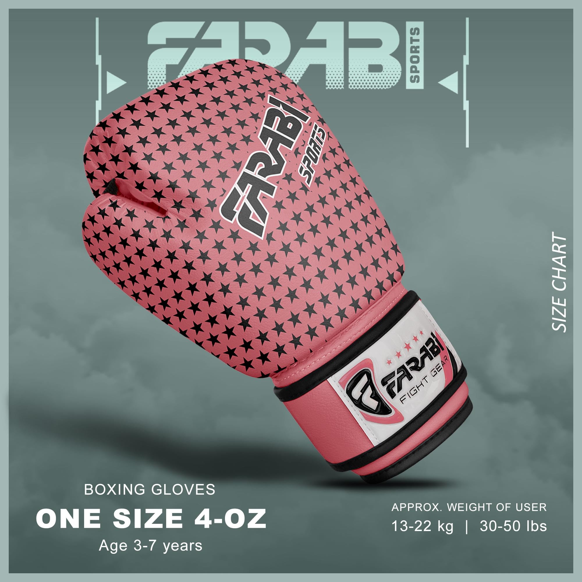 Farabi Sports Kids Boxing Gloves – 4oz Youth Training Gloves for Sparring & Bag Work Farabi Sports