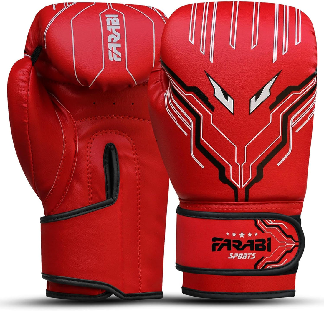 Farabi Sports Kids Boxing Gloves Boys and Girls kickboxing Gloves 6-oz Youth, Junior Boxing Gloves for MMA, Muay Thai, Boxing Pad, Punching Bag and Training for Age 5-10 Years Farabi Sports