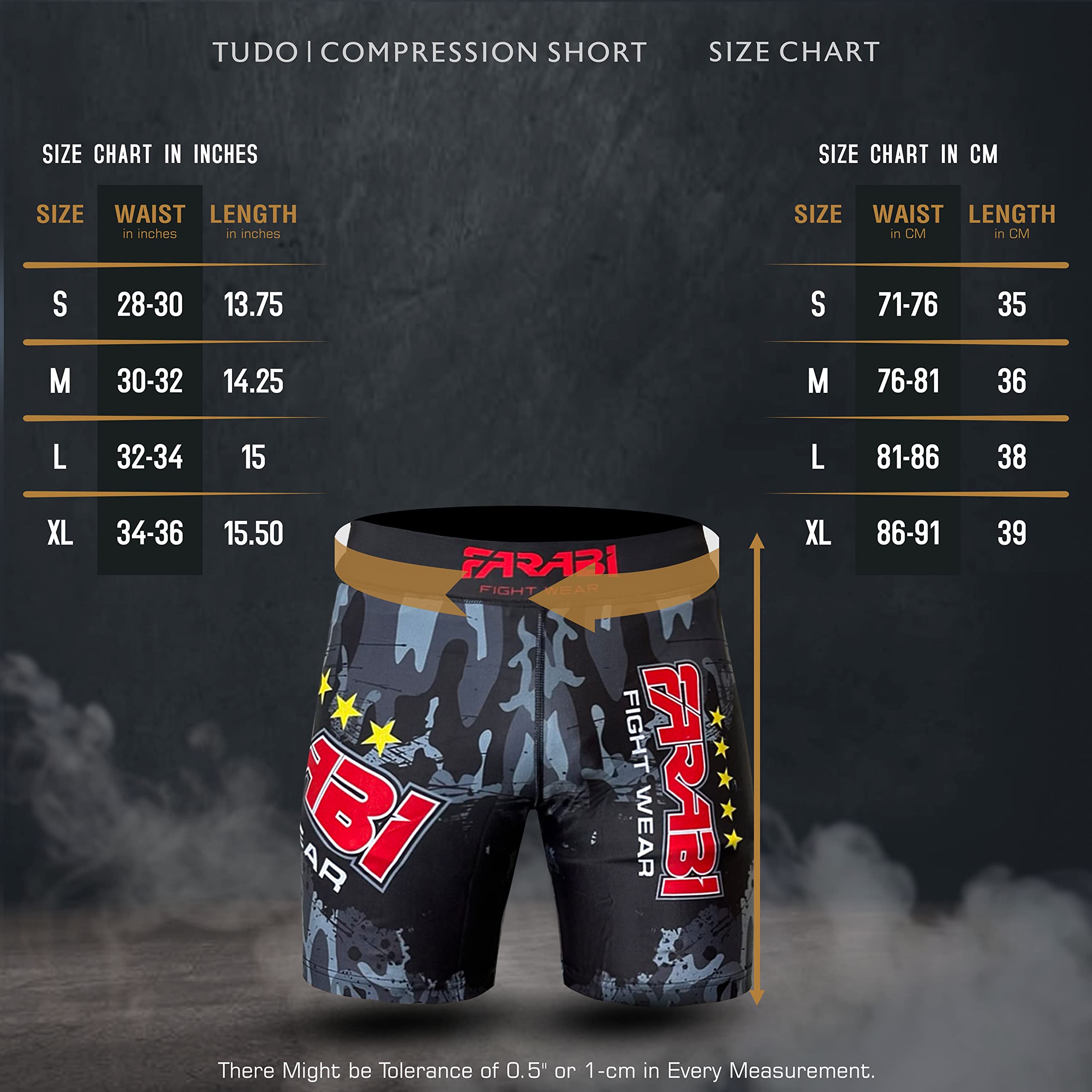 Farabi Sports Compression Vale Tudo Shorts for Men — MMA, Grappling, Kickboxing & Running Shorts Farabi Sports