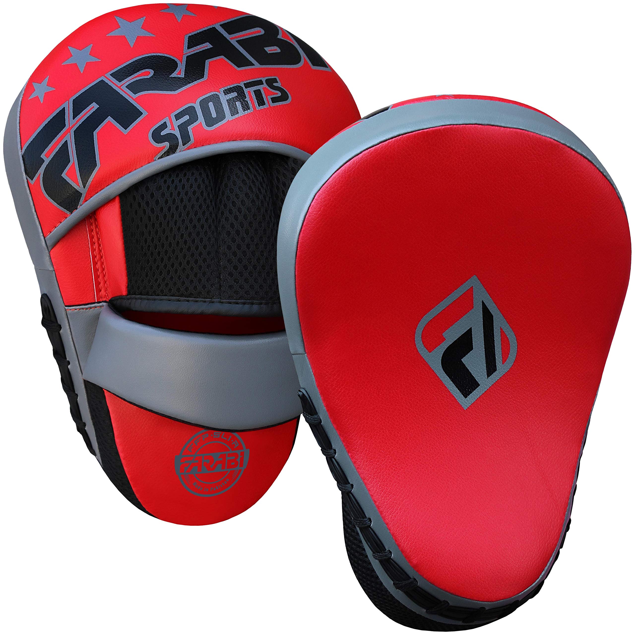 Farabi Sports Curved Boxing Pads Durable Focus Pads MMA, Muay Thai & Kickboxing Training Farabi Sports