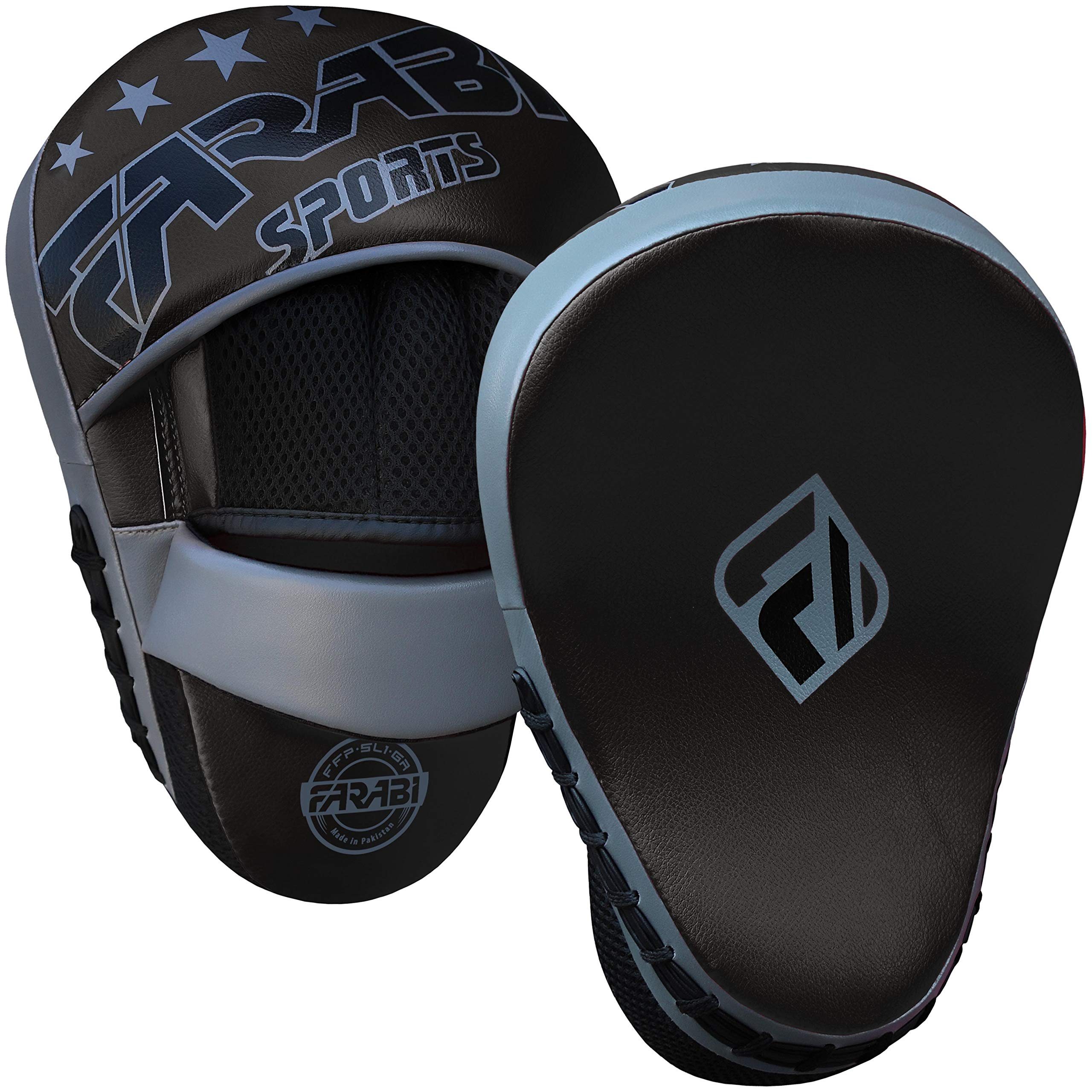 Farabi Sports Curved Boxing Pads Durable Focus Pads MMA, Muay Thai & Kickboxing Training Farabi Sports
