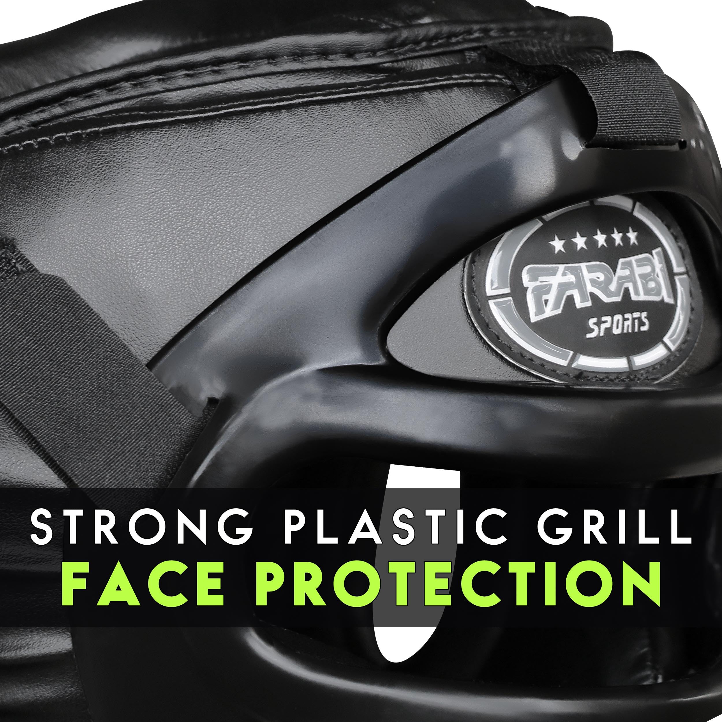 Farabi Sports 2-in-1 Boxing Headguard – Removable Face Grill Protective Gear for Training & Sparring Farabi Sports