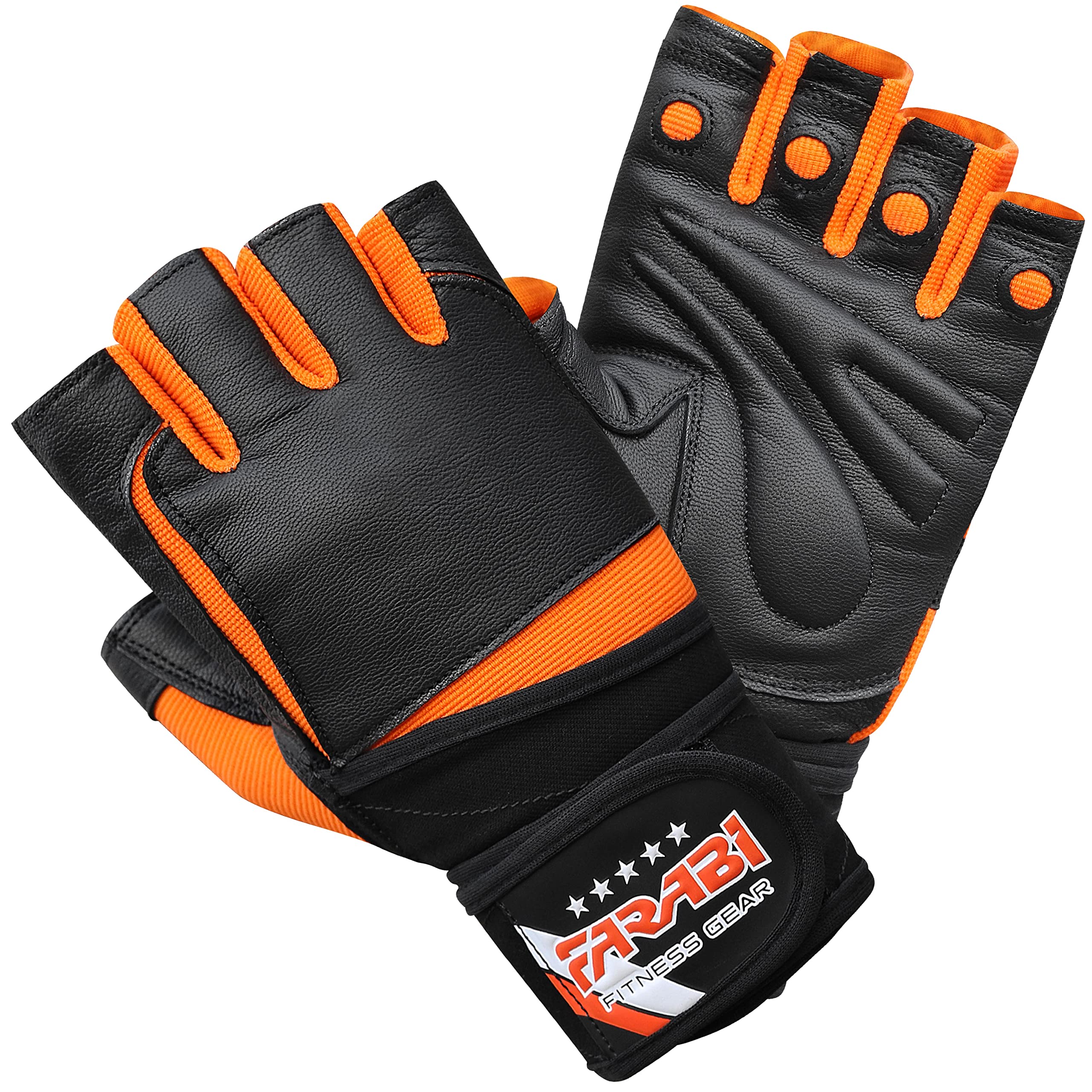 Farabi Sports Weightlifting Gloves Genuine Leather Gym Gloves for Powerlifting & CrossFit Farabi Sports