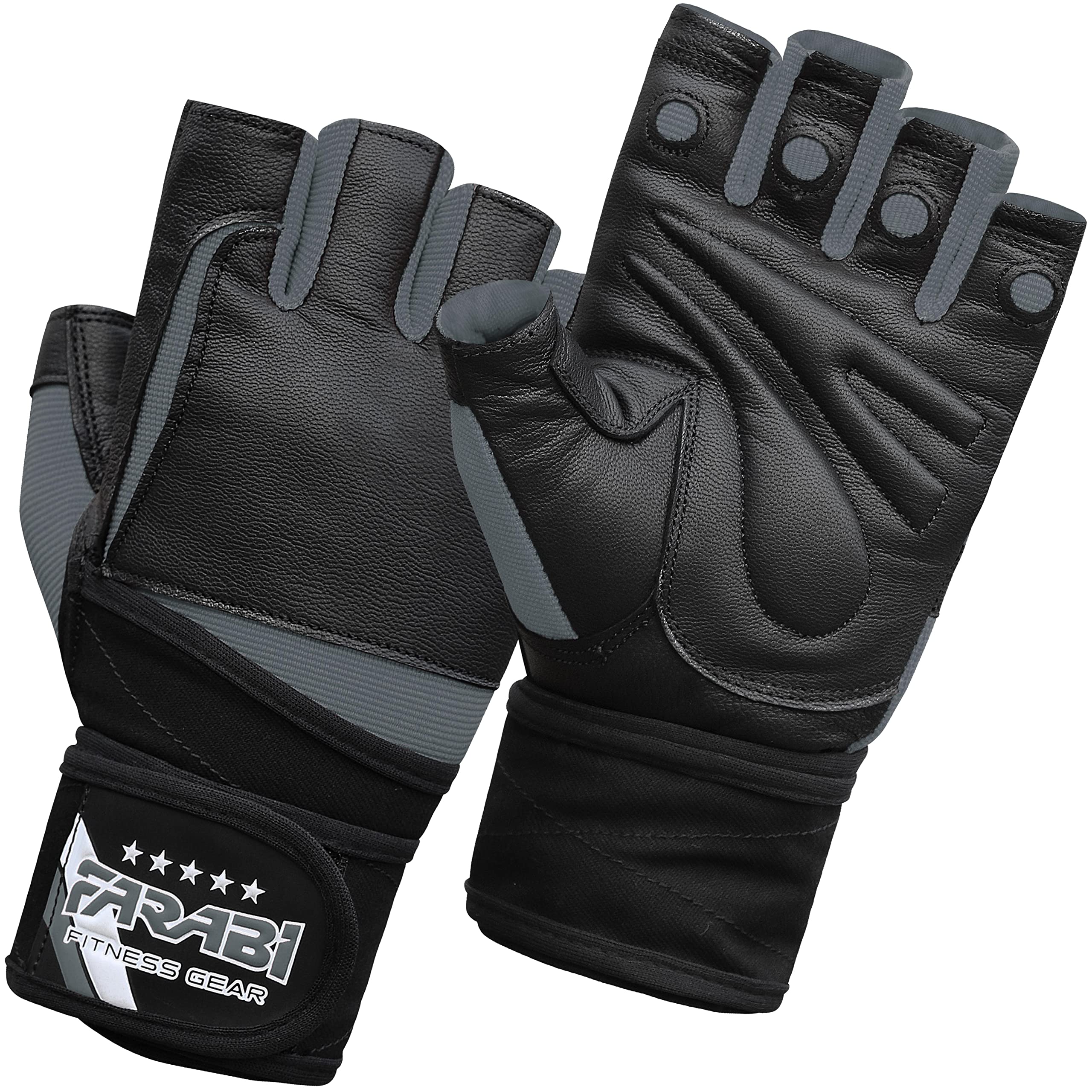 Farabi Sports Weightlifting Gloves Genuine Leather Gym Gloves for Powerlifting & CrossFit Farabi Sports