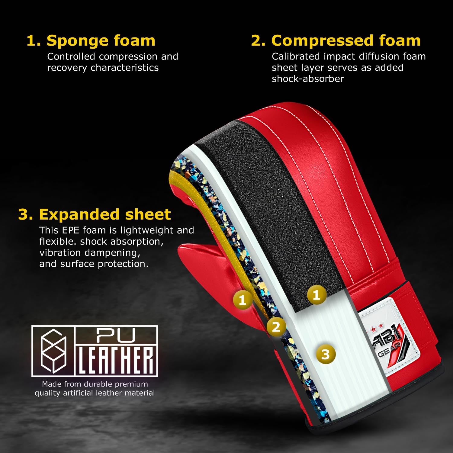 Farabi Bag Mitts Boxing SMALL To XL MMA punching gloves mitt training gear Farabi Sports