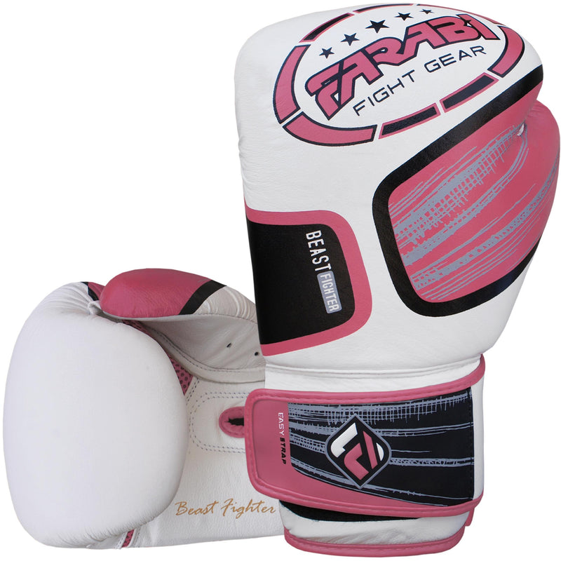 Farabi Sports Leather Professional Boxing Gloves Sparring MMA Training Punching Fighting Gloves, Mens Kickboxing Gloves, Best Youth Boxing Gloves Farabi Sports