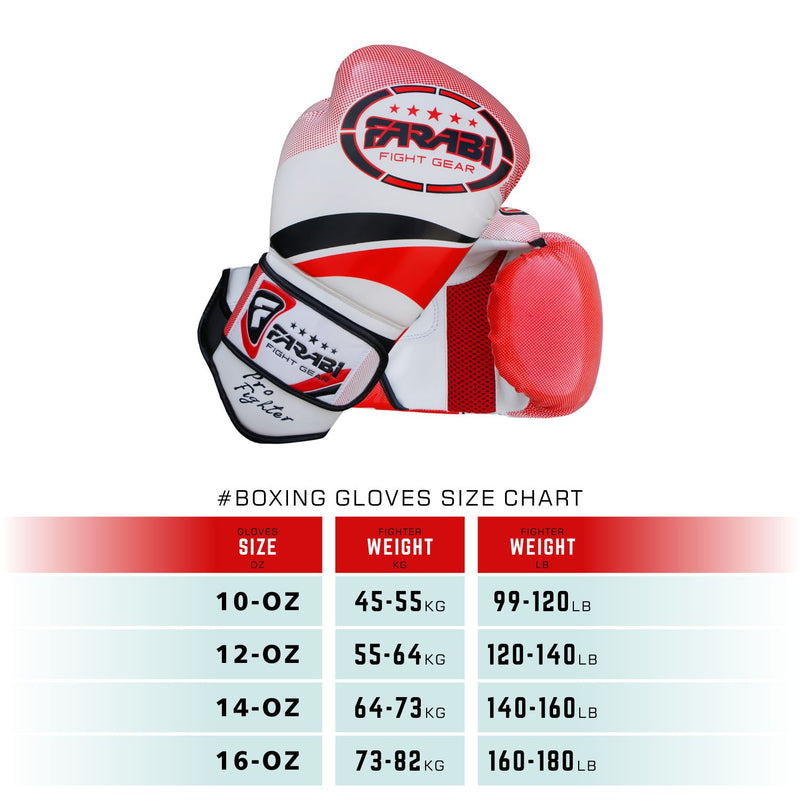 Farabi Vento Boxing Gloves Punching Sparring Training Practice Workout Gloves Farabi Sports