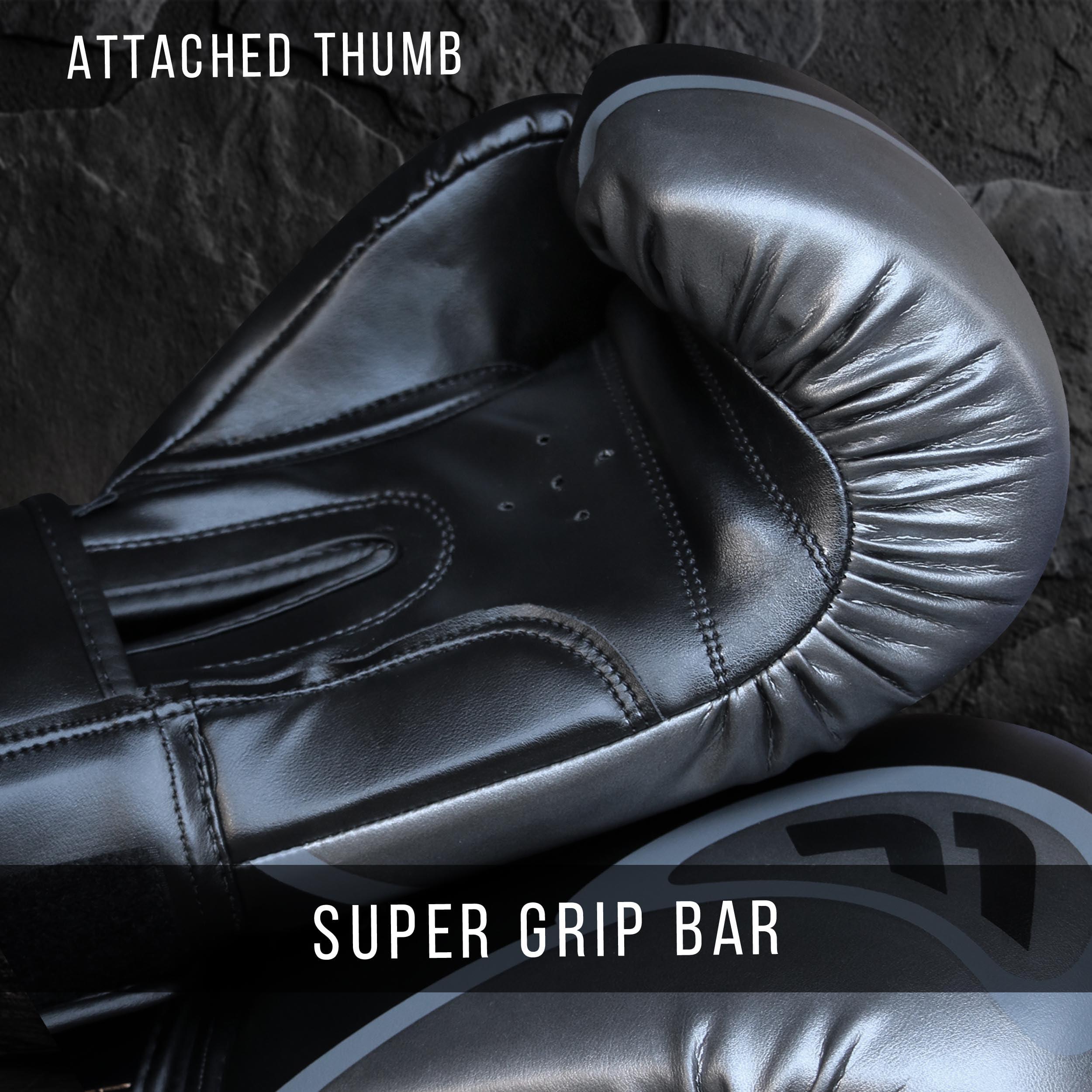Farabi Sports boxing gloves Padding featuring an attached thumb and super grip bar for enhanced control and performance.
