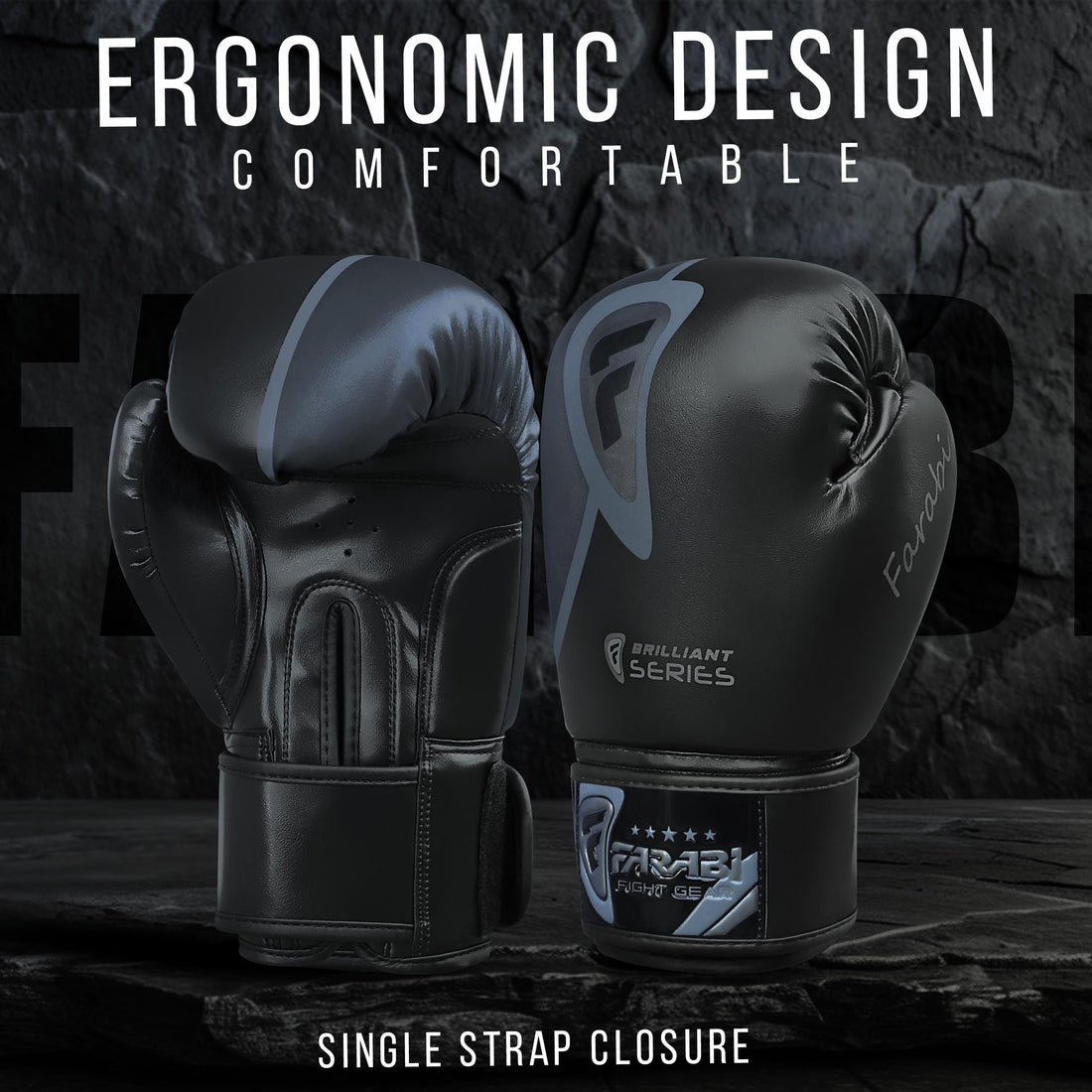 Farabi Sports Brilliant Series boxing mma gloves with an ergonomic design for enhanced comfort and performance.