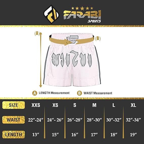 Farabi Sports Muay Thai shorts with a vibrant pink design featuring bold lettering for durability and style.