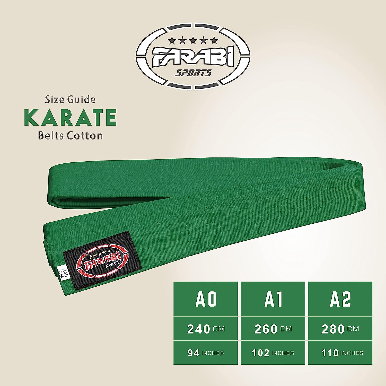 Farabi Sports Karate Belt Multiple Colors Karate Belts Judo Karate BJJ Martial arts Taekwondo belts Farabi Sports