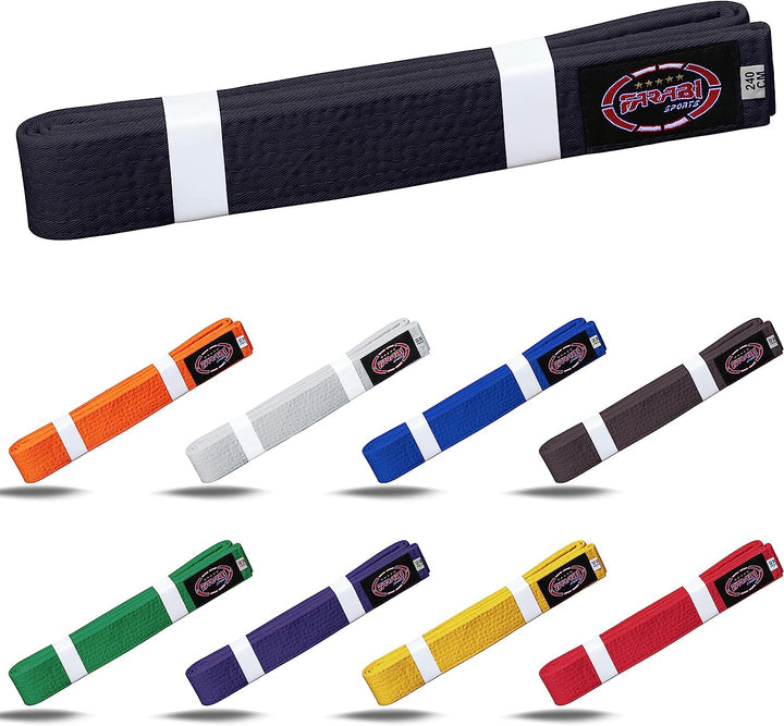 Farabi Sports Karate Belt Multiple Colors Karate Belts Judo Karate BJJ Martial arts Taekwondo belts Farabi Sports