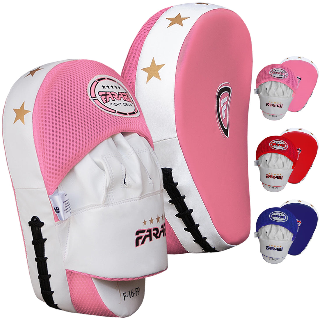 Farabi Sports Focus Mitts Boxing Training MMA Punching Kickboxing Focus Pads Synthetic Leather Strike Pad, MMA Muay Thai Focus Pads, Best Punching Mitts Farabi Sports