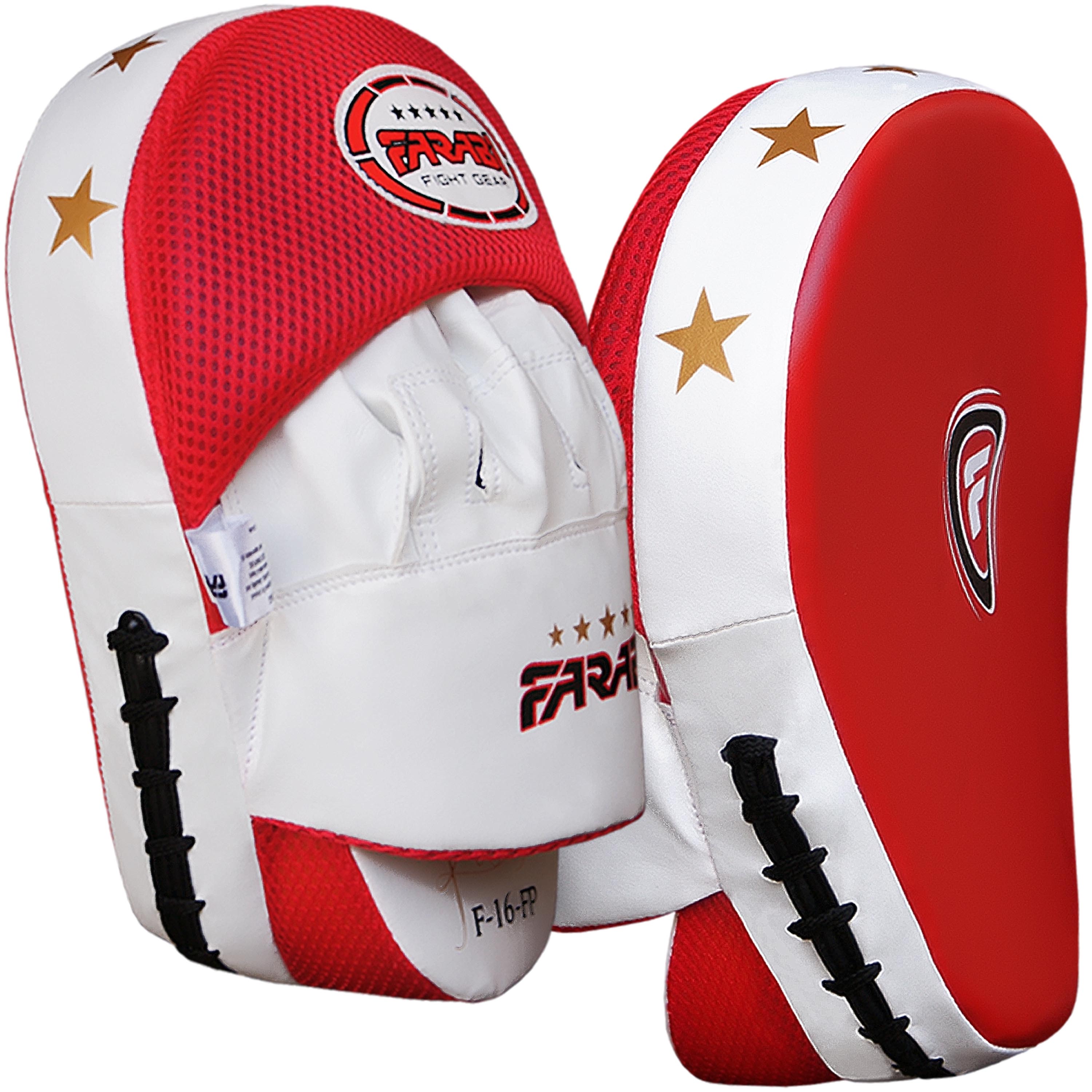 Farabi Sports Focus Mitts Boxing Training MMA Punching Kickboxing Focus Pads Synthetic Leather Strike Pad, MMA Muay Thai Focus Pads, Best Punching Mitts Farabi Sports