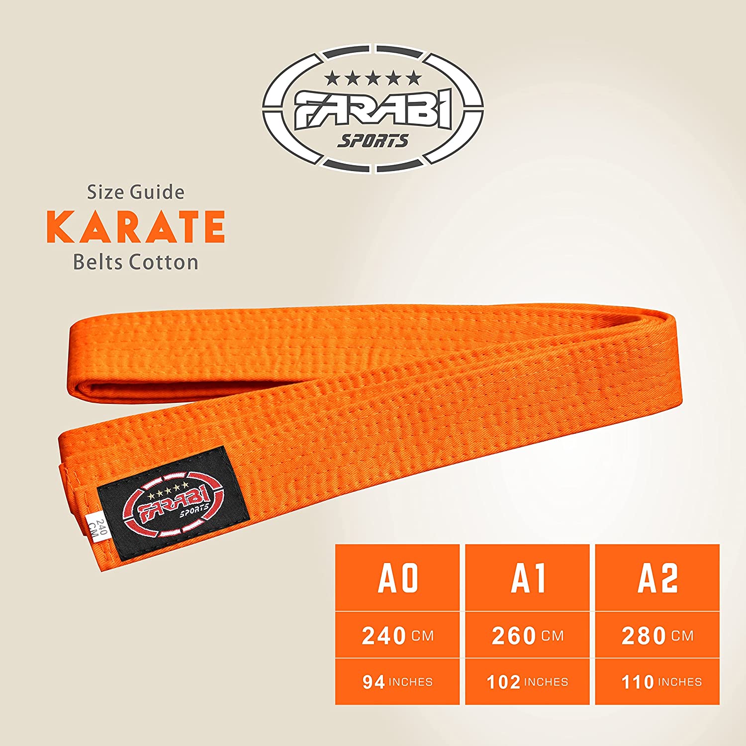 Farabi Sports Karate Belt Multiple Colors Karate Belts Judo Karate BJJ Martial arts Taekwondo belts Farabi Sports