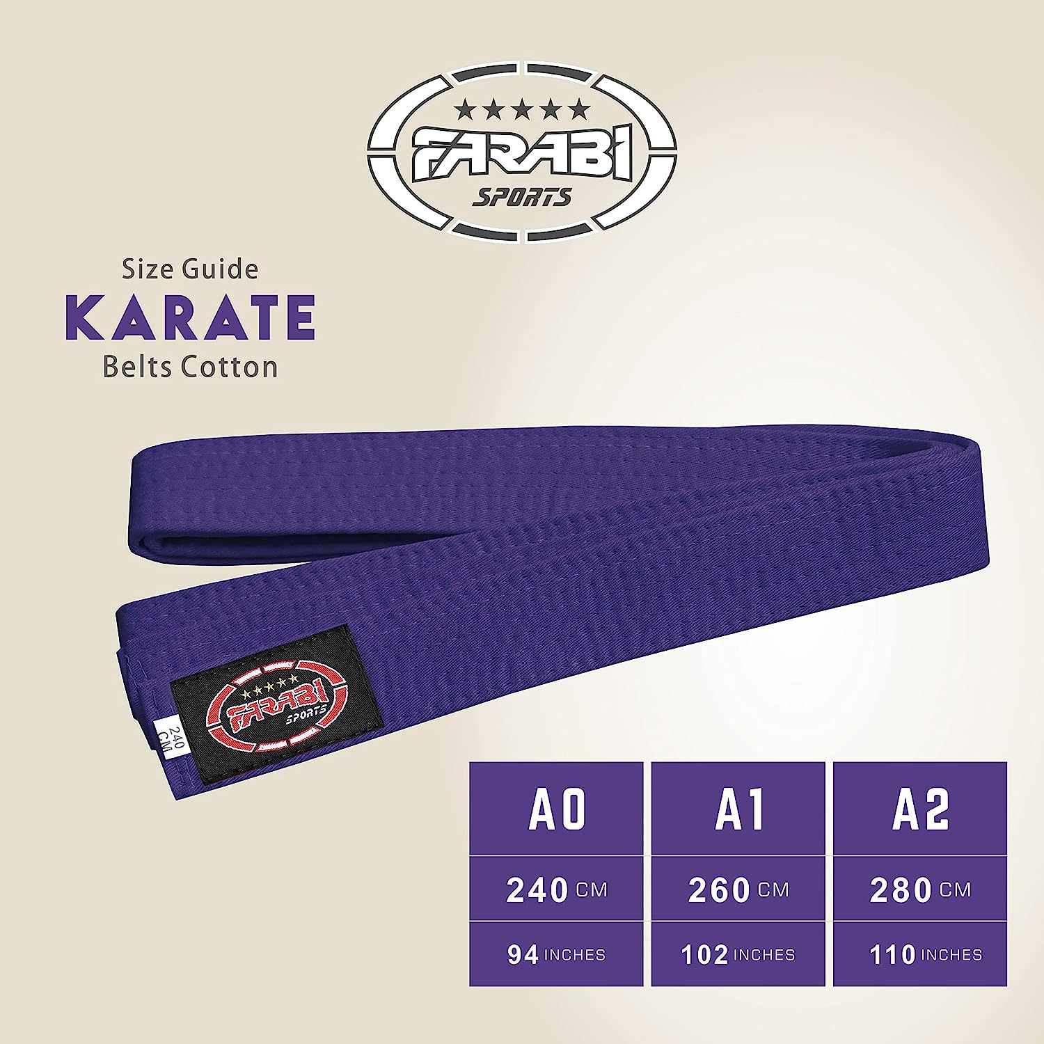 Farabi Sports Karate Belt Multiple Colors Karate Belts Judo Karate BJJ Martial arts Taekwondo belts Farabi Sports