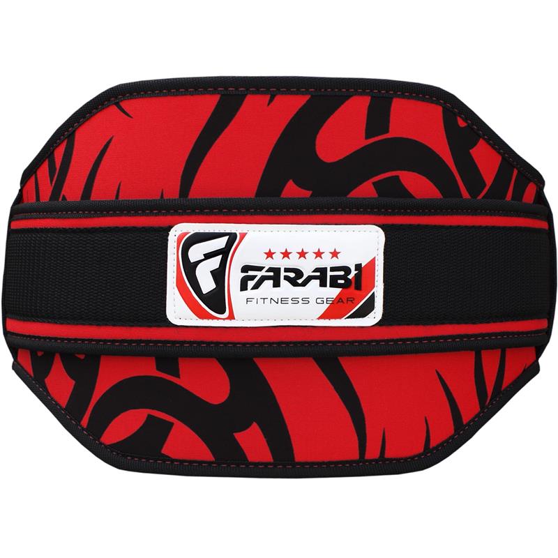 Farabi Sports 8-Inch Neoprene Weightlifting Belt — Gym Belt with Velcro Closure for Back Support, CrossFit, Bodybuilding & Functional Fitness Farabi Sports