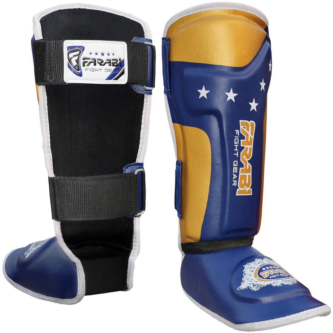 Farabi T tech Kids junior shin pads instep training mma kick boxing protector Farabi Sports