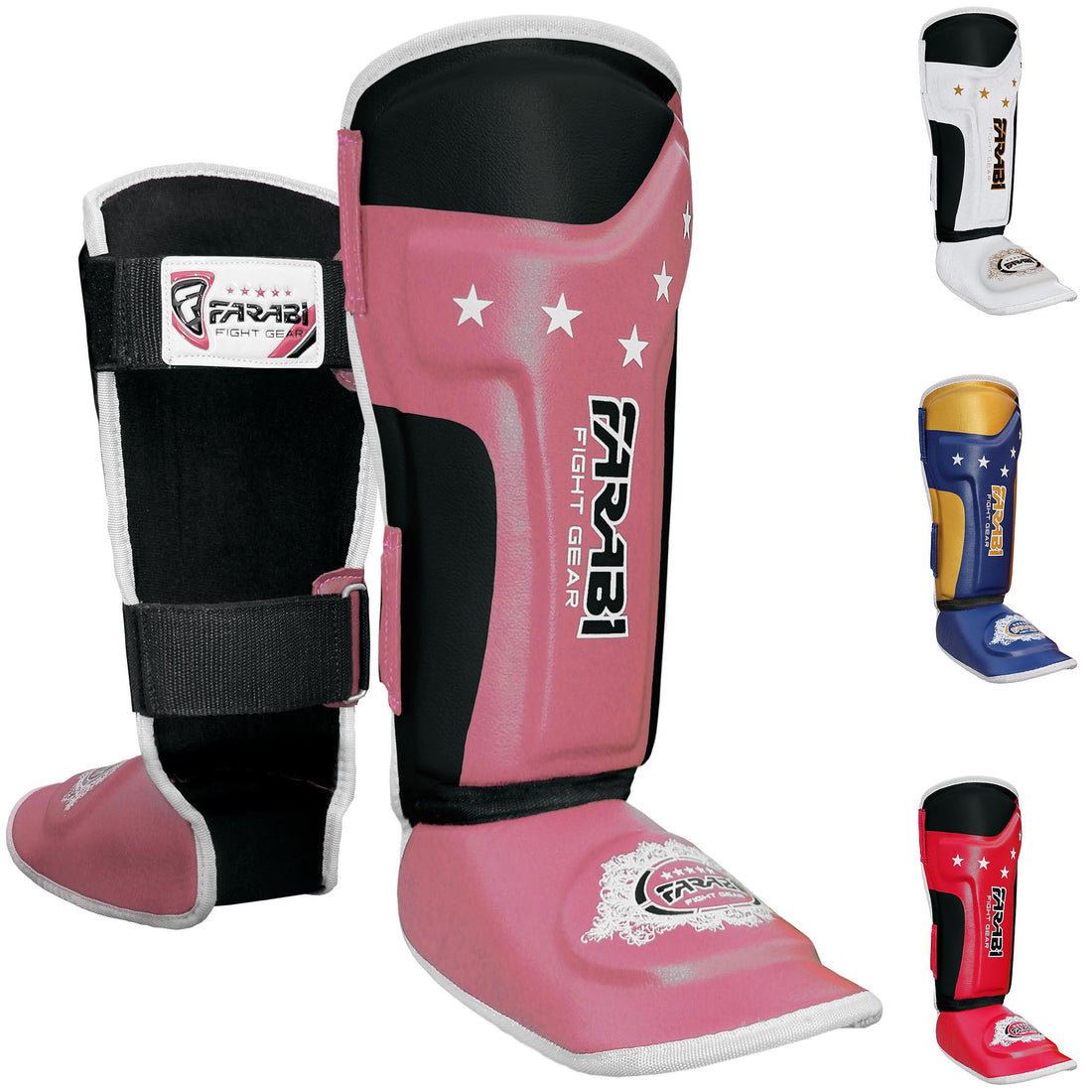 Farabi T tech Kids junior shin pads instep training mma kick boxing protector Farabi Sports