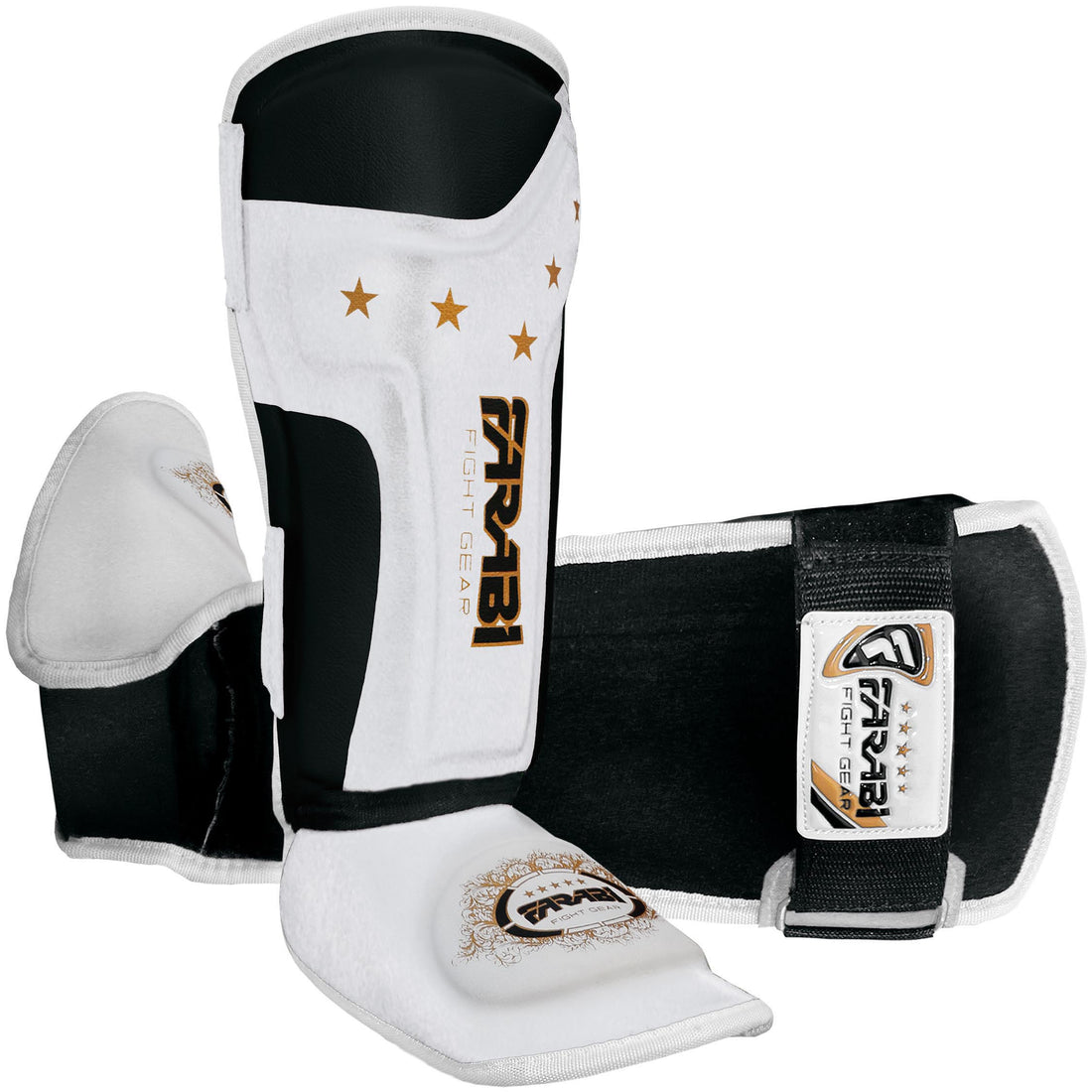 Farabi T tech Kids junior shin pads instep training mma kick boxing protector Farabi Sports