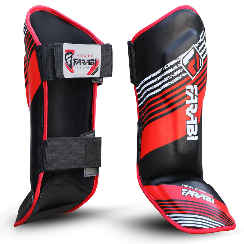 Farabi kids Shin Instep Pads Protection Kick Boxing MMA Training competition Farabi Sports